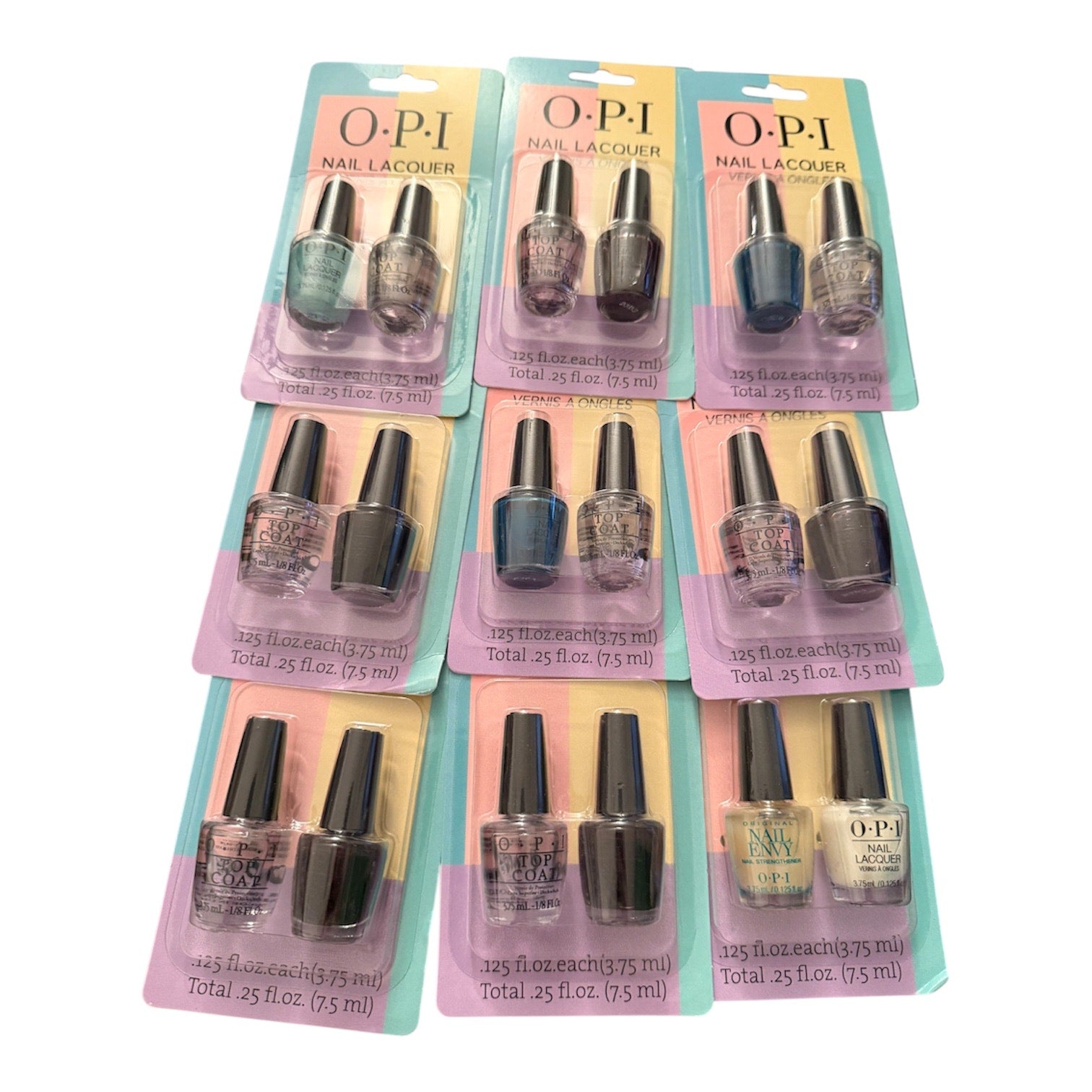 O.P.I. Mini Nail Polish Bundle 18 Bottles 9 Sealed Packs