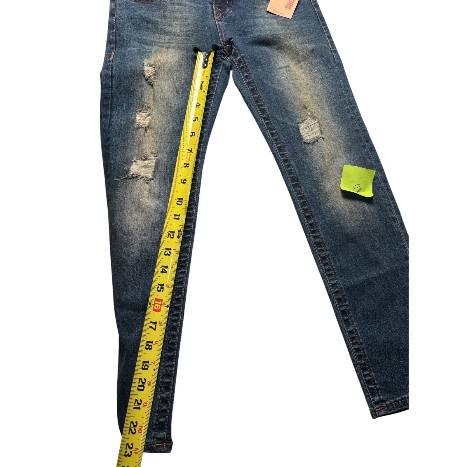 True Religion KIDS Distressed Skinny Jeans Blue Stretch Denim Ripped KDS10