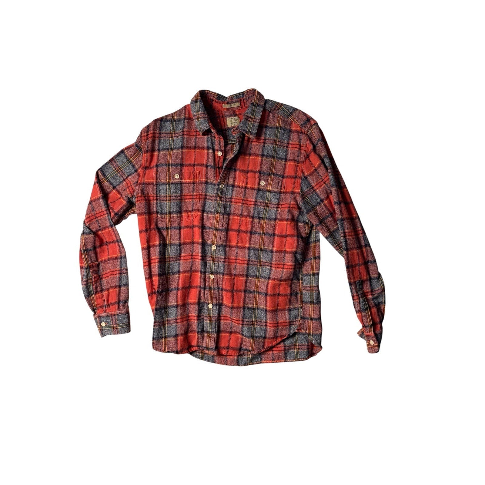 Lucky Brand Plaid Flannel Classic Button Up