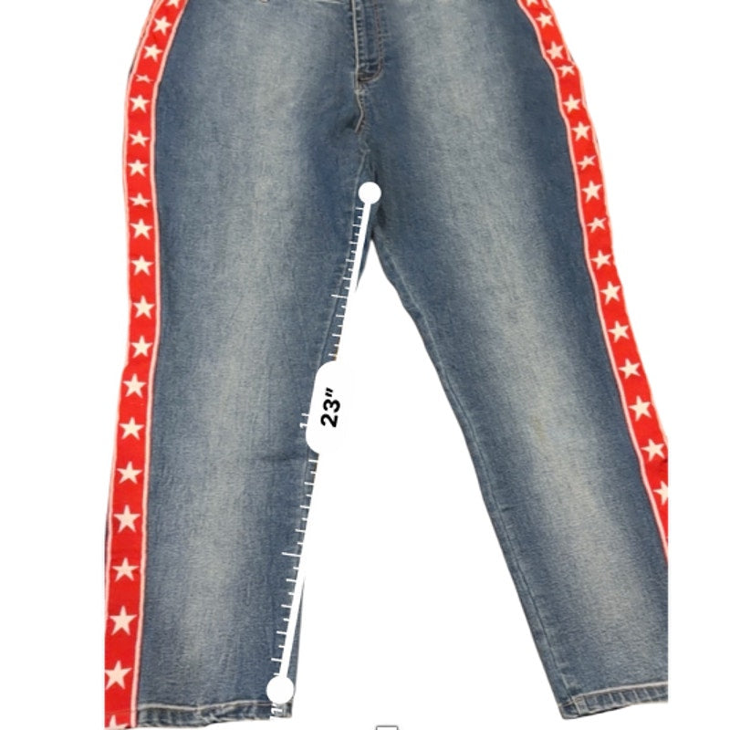 Levis 505 Sheryl Crow Jeans Lot 2 Y2K Star Stripe Denim #14