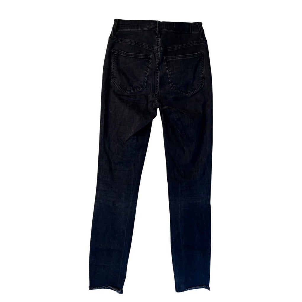Madewell High Rise Blk Skinny Jeans Button Fly Women Denim