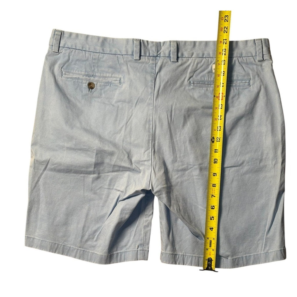Vineyard Vines Men’s Chino Shorts 40 Light Blue Flat Front Preppy Casual SHT01