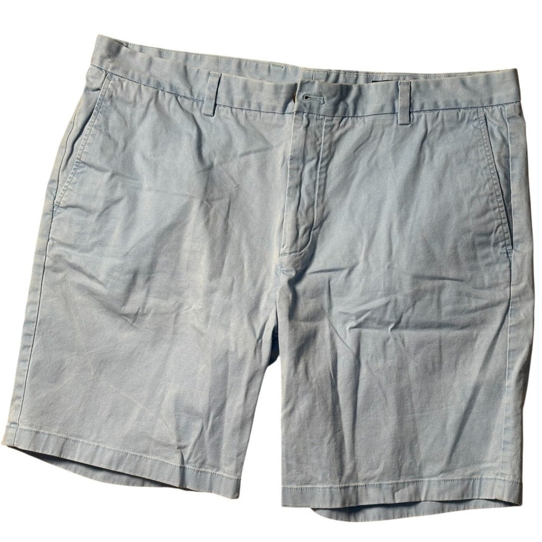 Vineyard Vines Men’s Chino Shorts 40 Light Blue Flat Front Preppy Casual SHT01