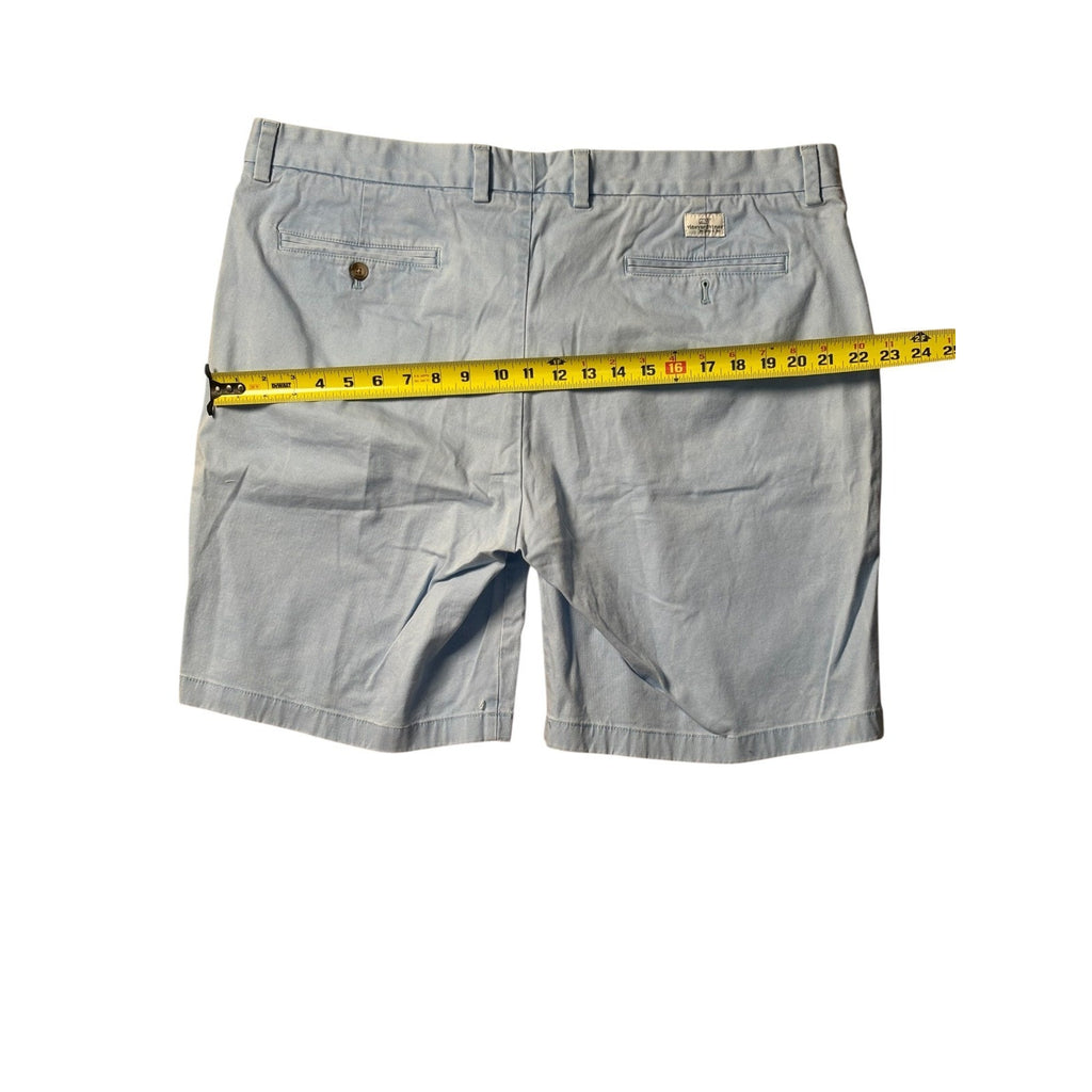 Vineyard Vines Men’s Chino Shorts 40 Light Blue Flat Front Preppy Casual SHT01