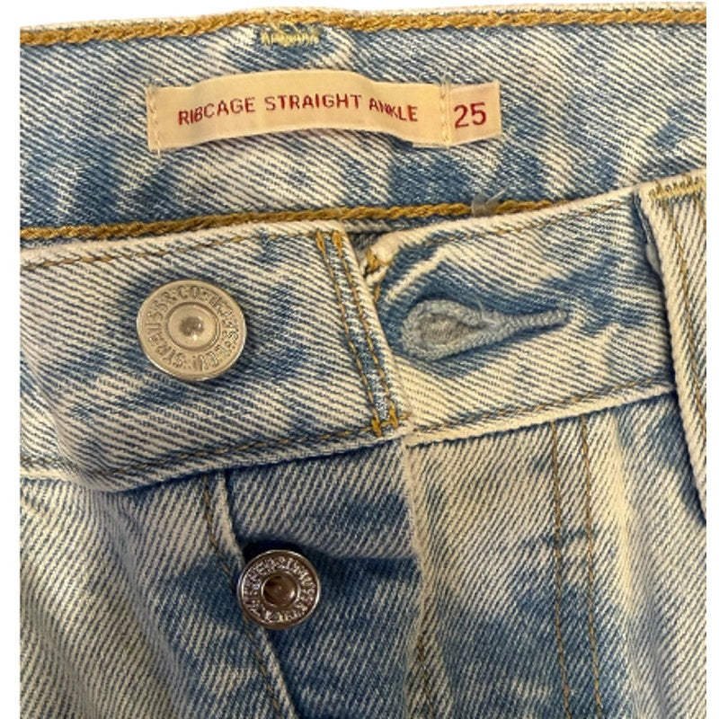 Levis Ribcage Straight Ankle Jeans Womens 25 26 Lot of 2 #20