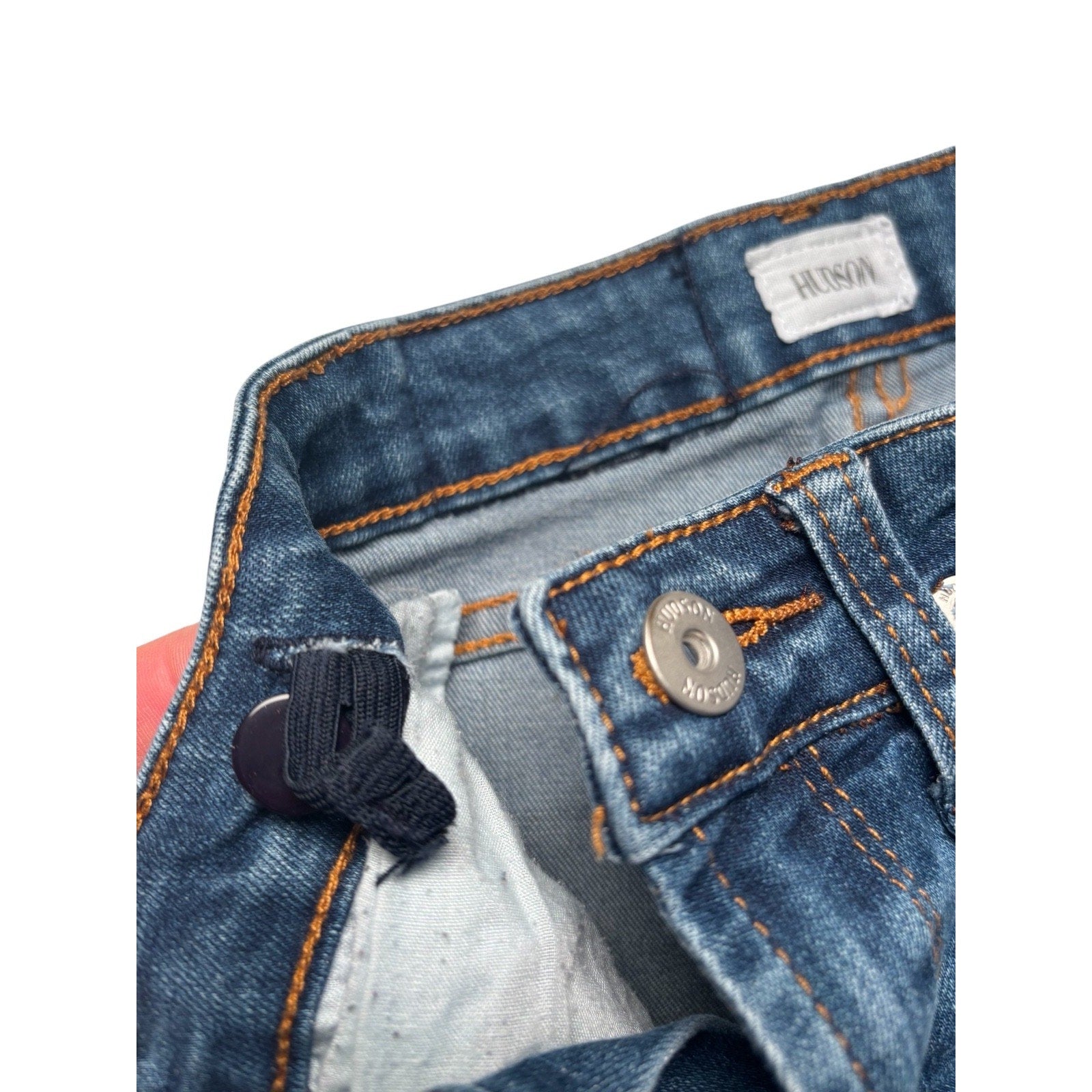 Hudson KIDS Distressed Skinny Jeans Blue Stretch Denim Ripped KDS11