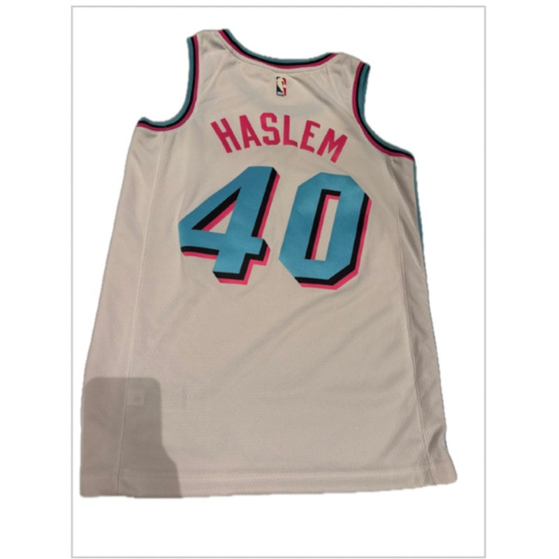 Nike Miami Heat Udonis Haslem #40 Swingman Jersey Mens Small Vice City NBA