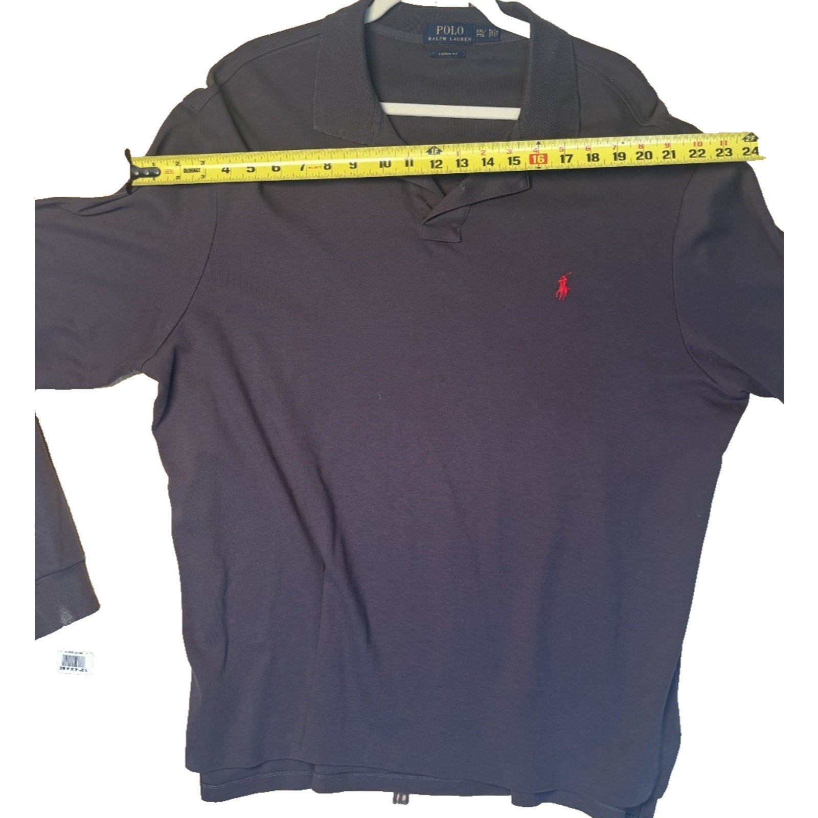 Polo Ralph Lauren Long Sleeve Polo Shirt Men’s Brown Red Pony Logo MN06