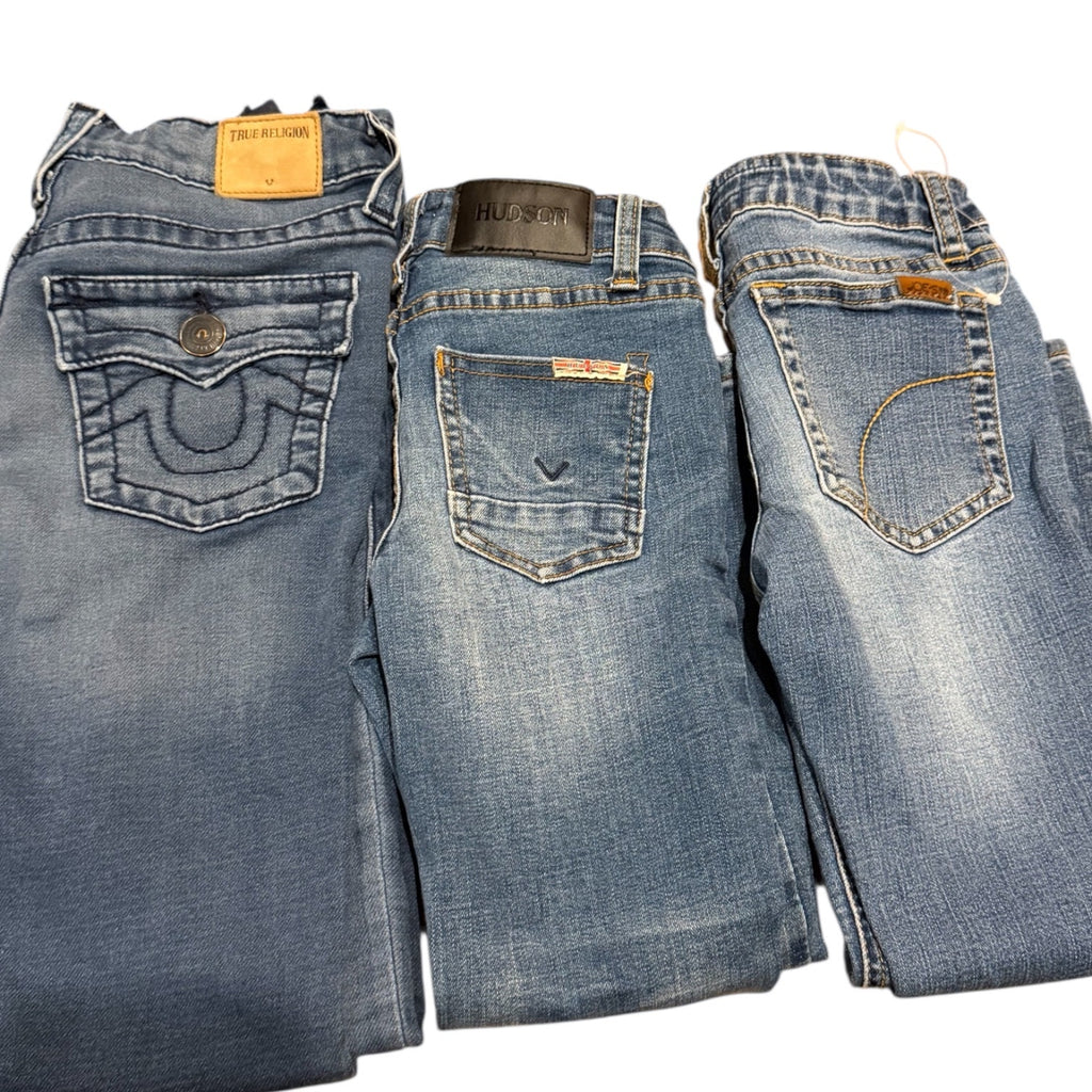 True Religion Hudson Joes Kids Jeans 3 Pair Denim Bundle