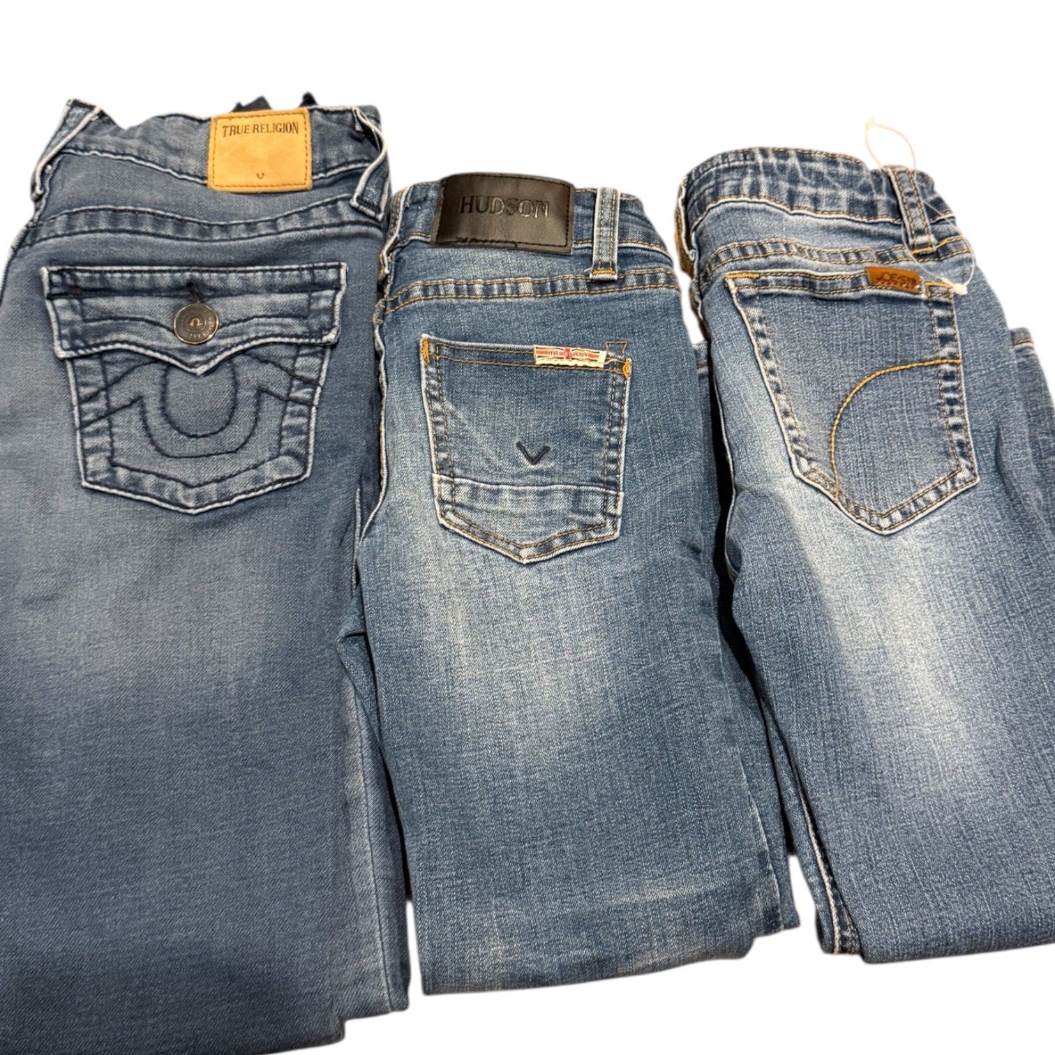 True Religion Hudson Joes Kids Jeans 3 Pair Denim Bundle
