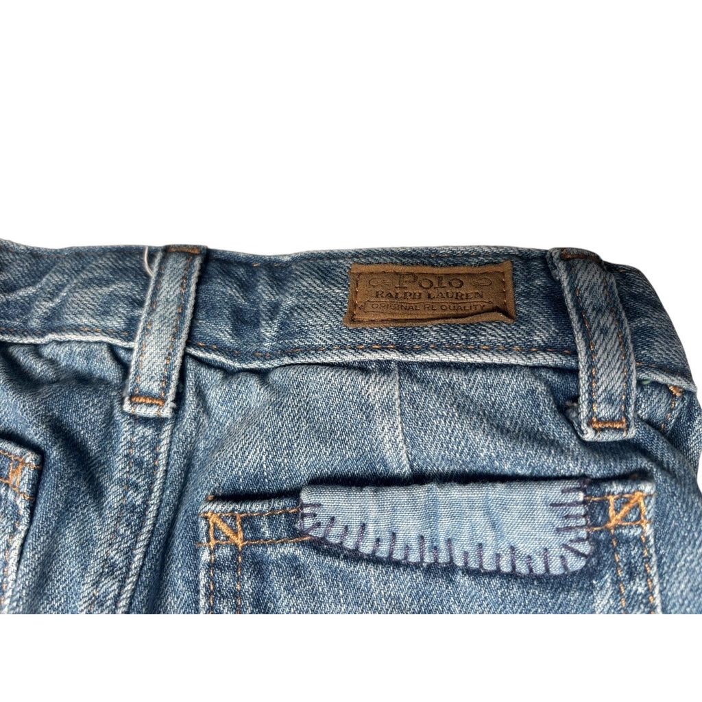 Polo Ralph Lauren Girls Denim Shorts Button Fly Blue Jean Shorts KDS14