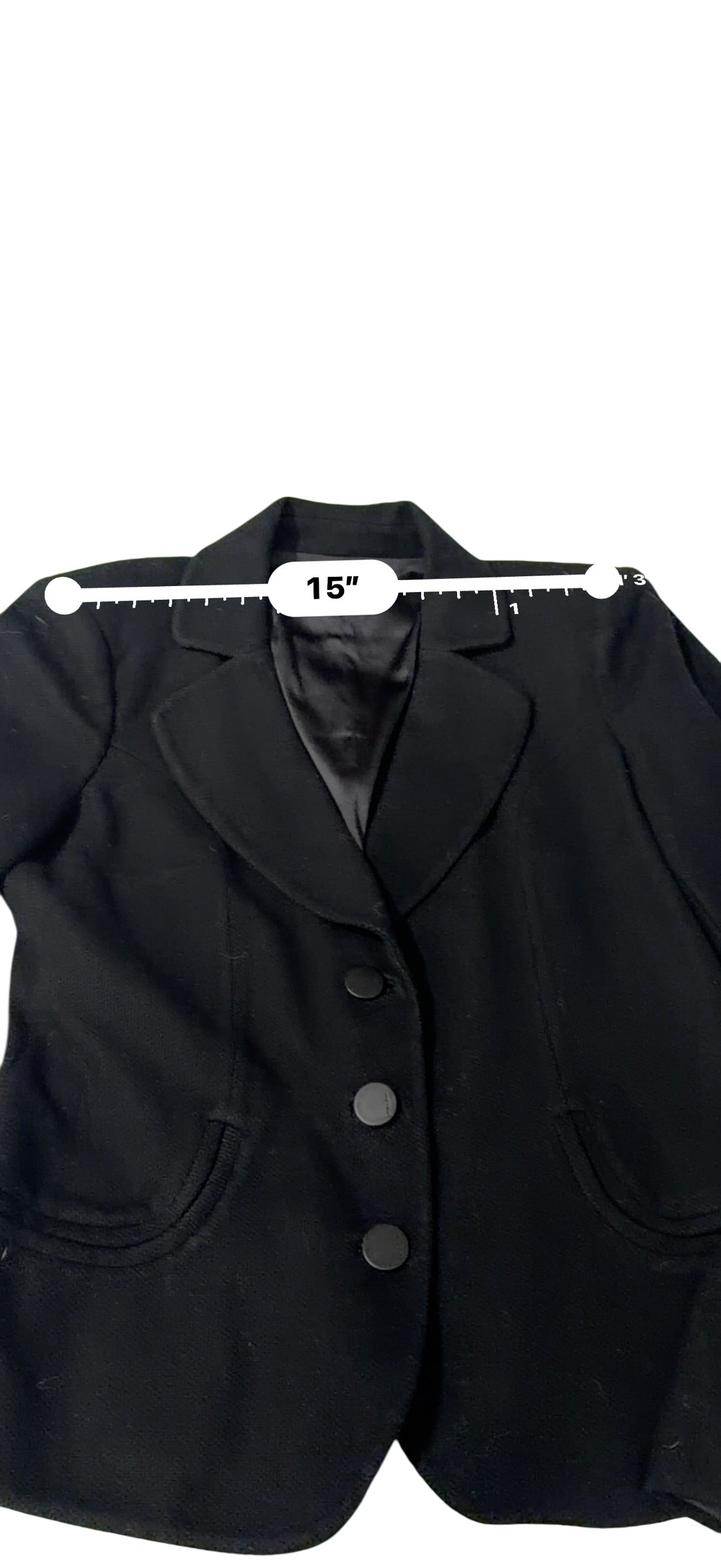 Giorgio Armani Black Textured Blazer Made Italy Sz 12