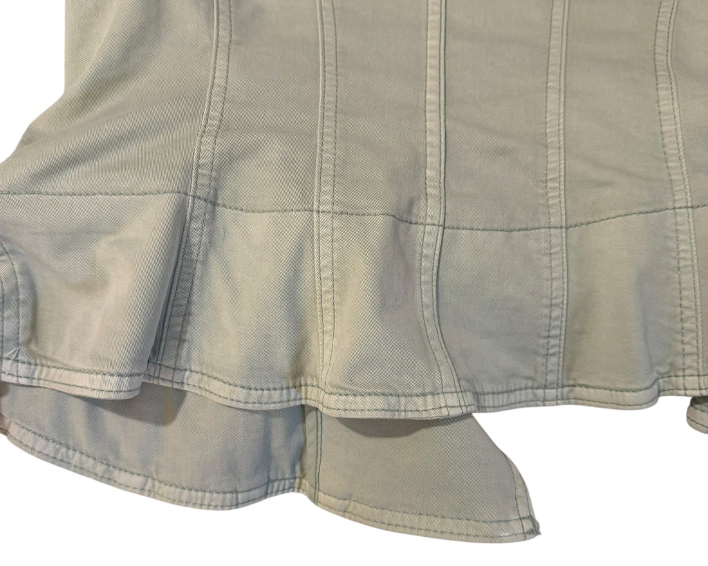 WHBM Size 12 Sage Green Military Peplum Jacket Blazer