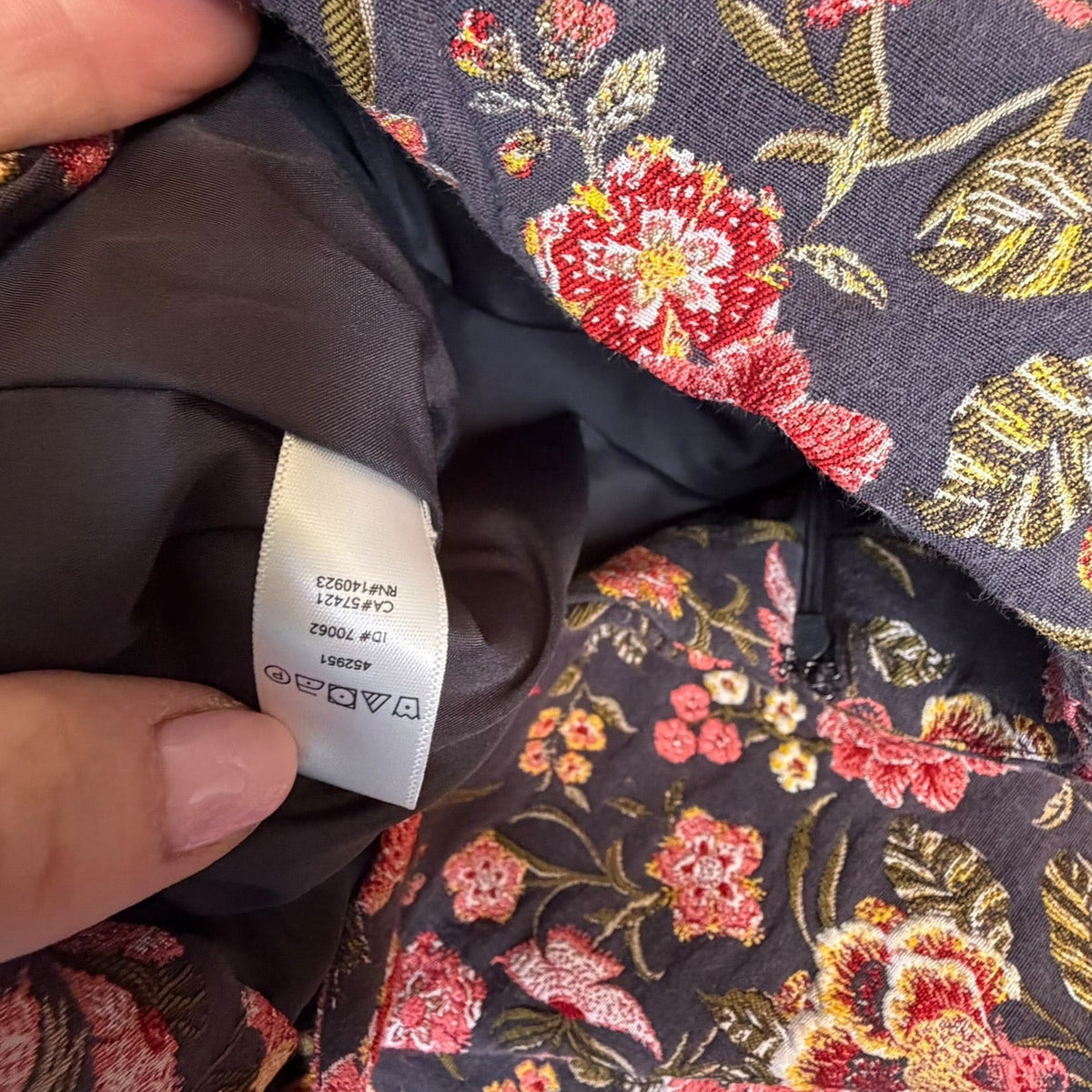 LOFT Petites 2 Skirt BUNDLE!!! Floral Jacquard Tapestry 0P