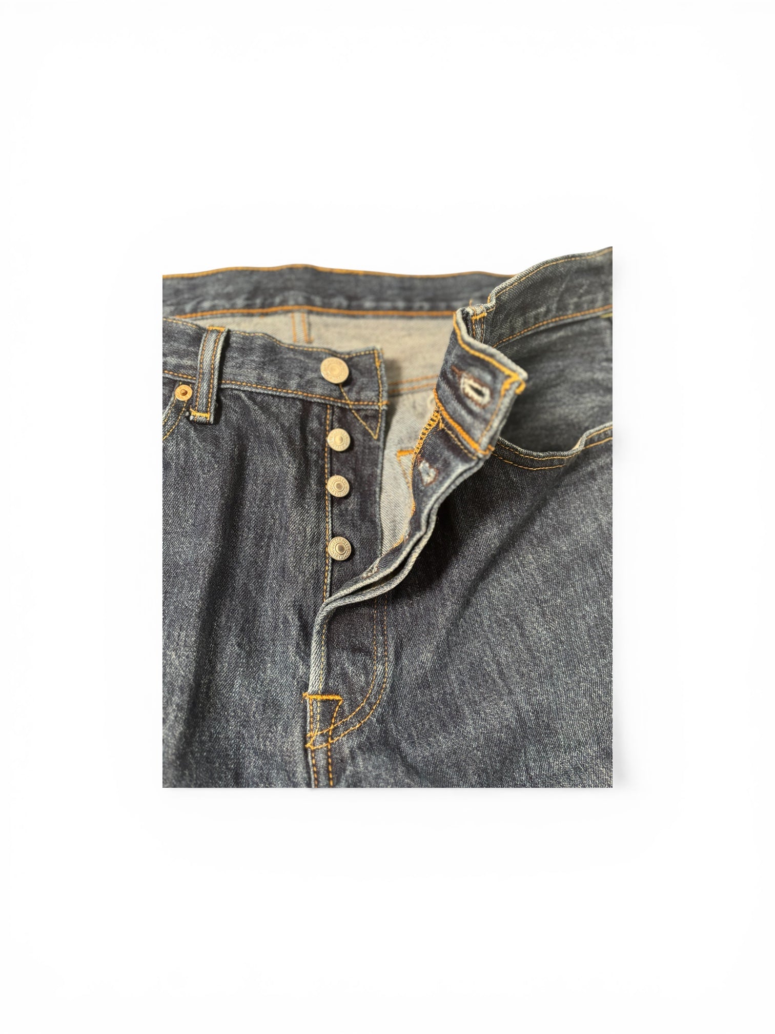 Levi's Men's 501 34x30 Original Straight Fit Jeans - Dark Wash 5010135