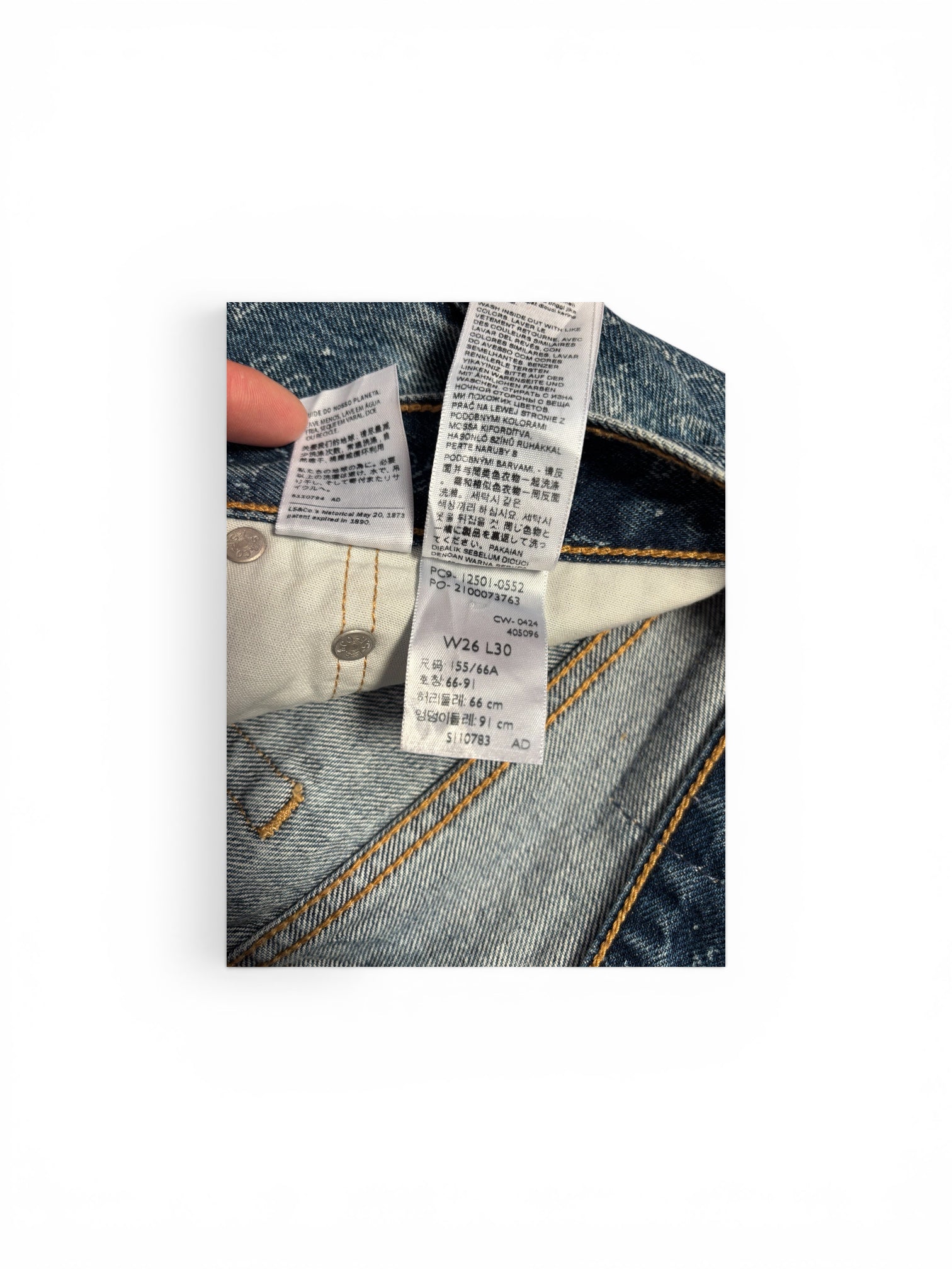 Levi’s 501 Paisley Print Jeans Woman Button Fly Straight Leg Bandana 5010136