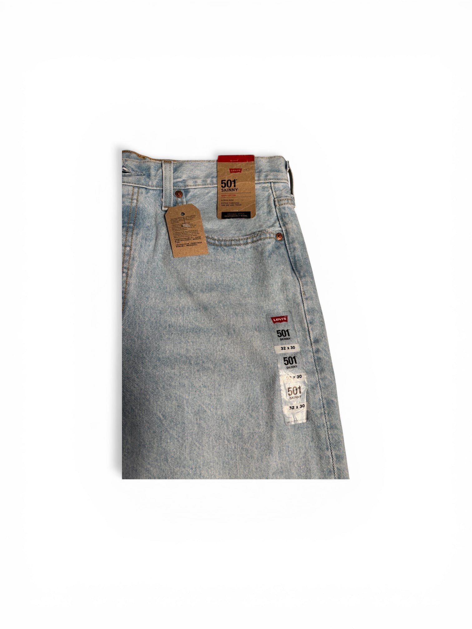 Levi's 501 High Rise Button Fly jeans in size W32 L30 - 5010138