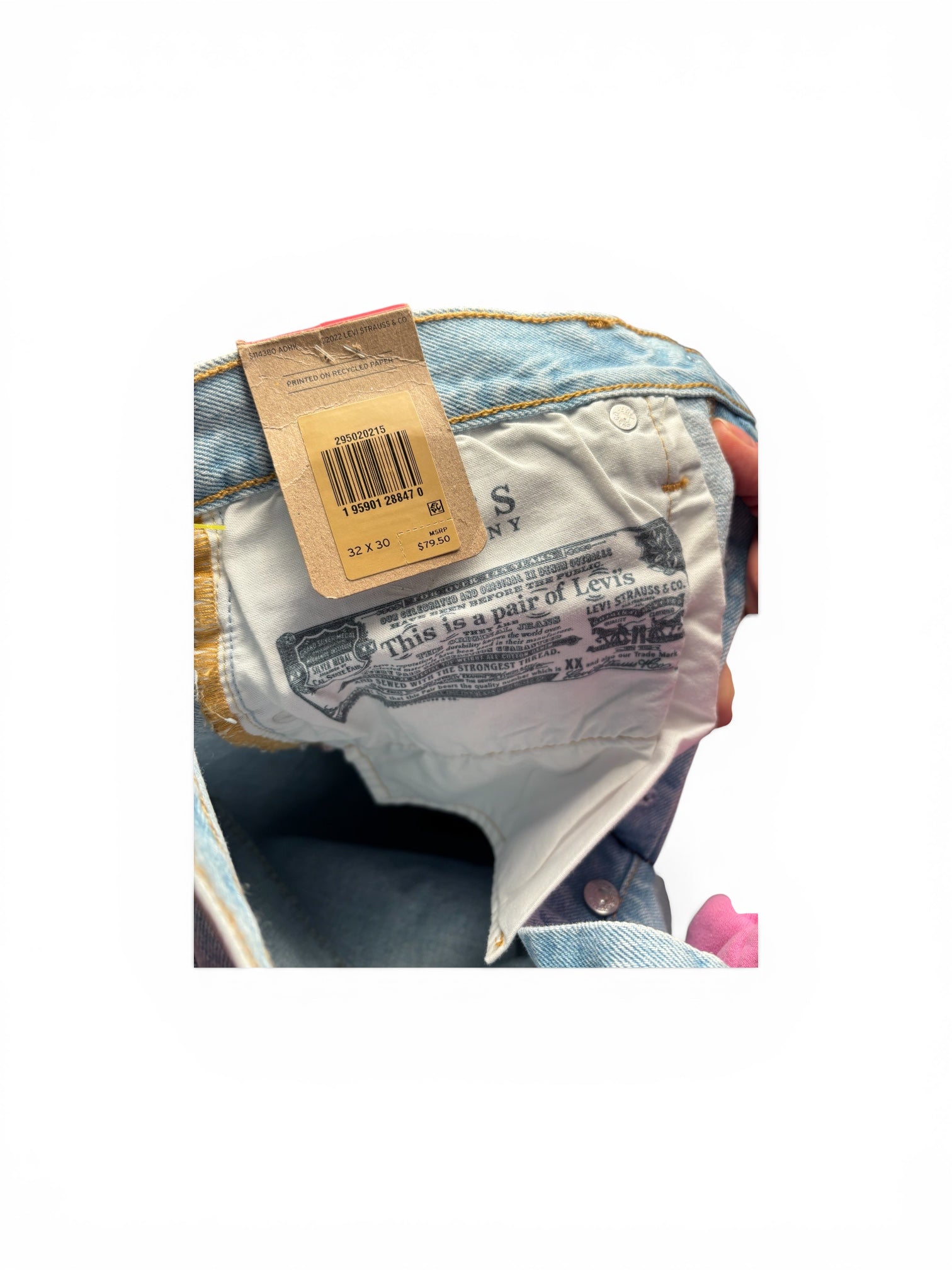 Levi's 501 High Rise Button Fly jeans in size W32 L30 - 5010138