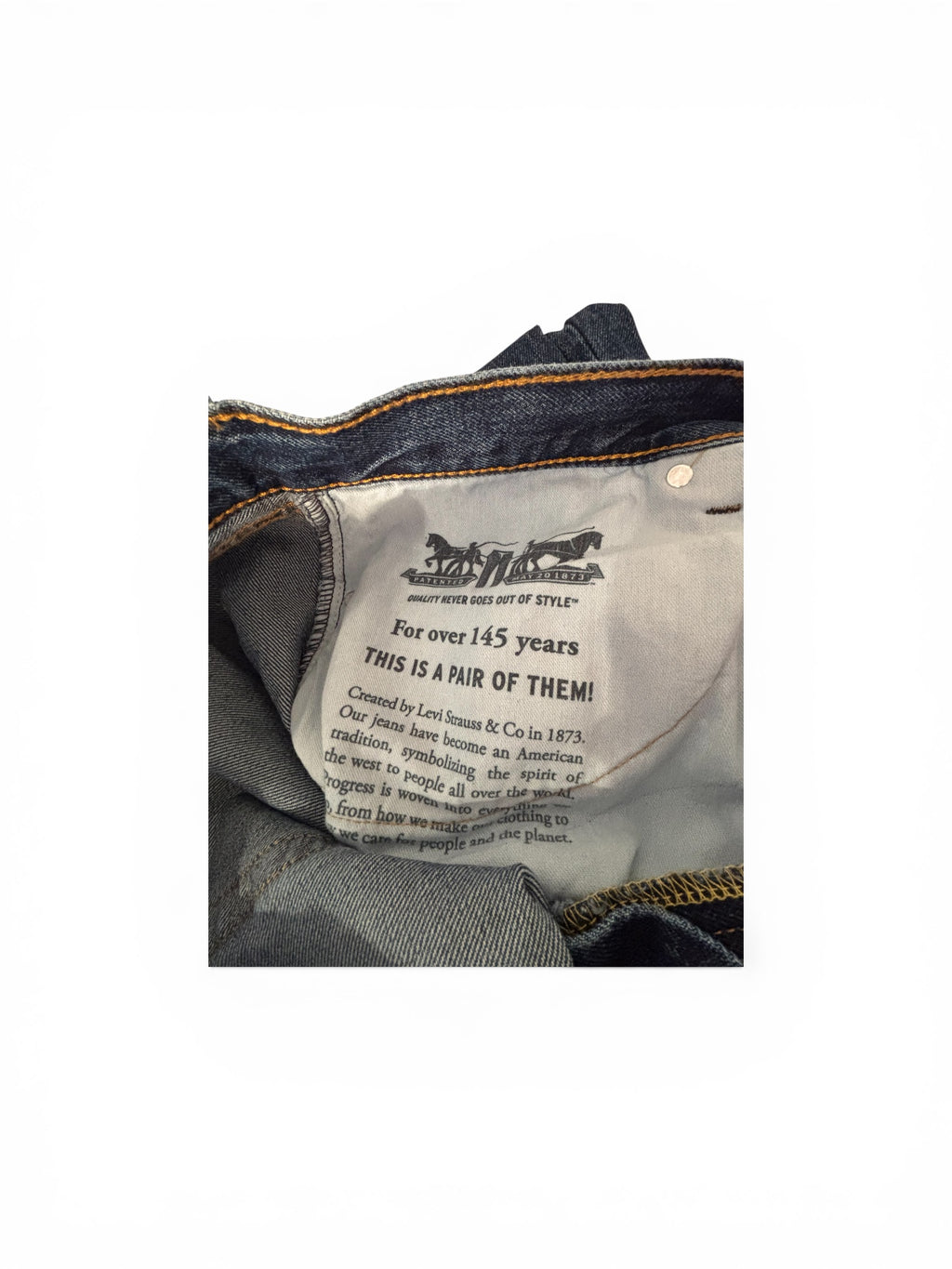 Levi’s 550 Men’s Relaxed Fit Tapered Leg Jeans W40 L30 Blue Denim - 5500102