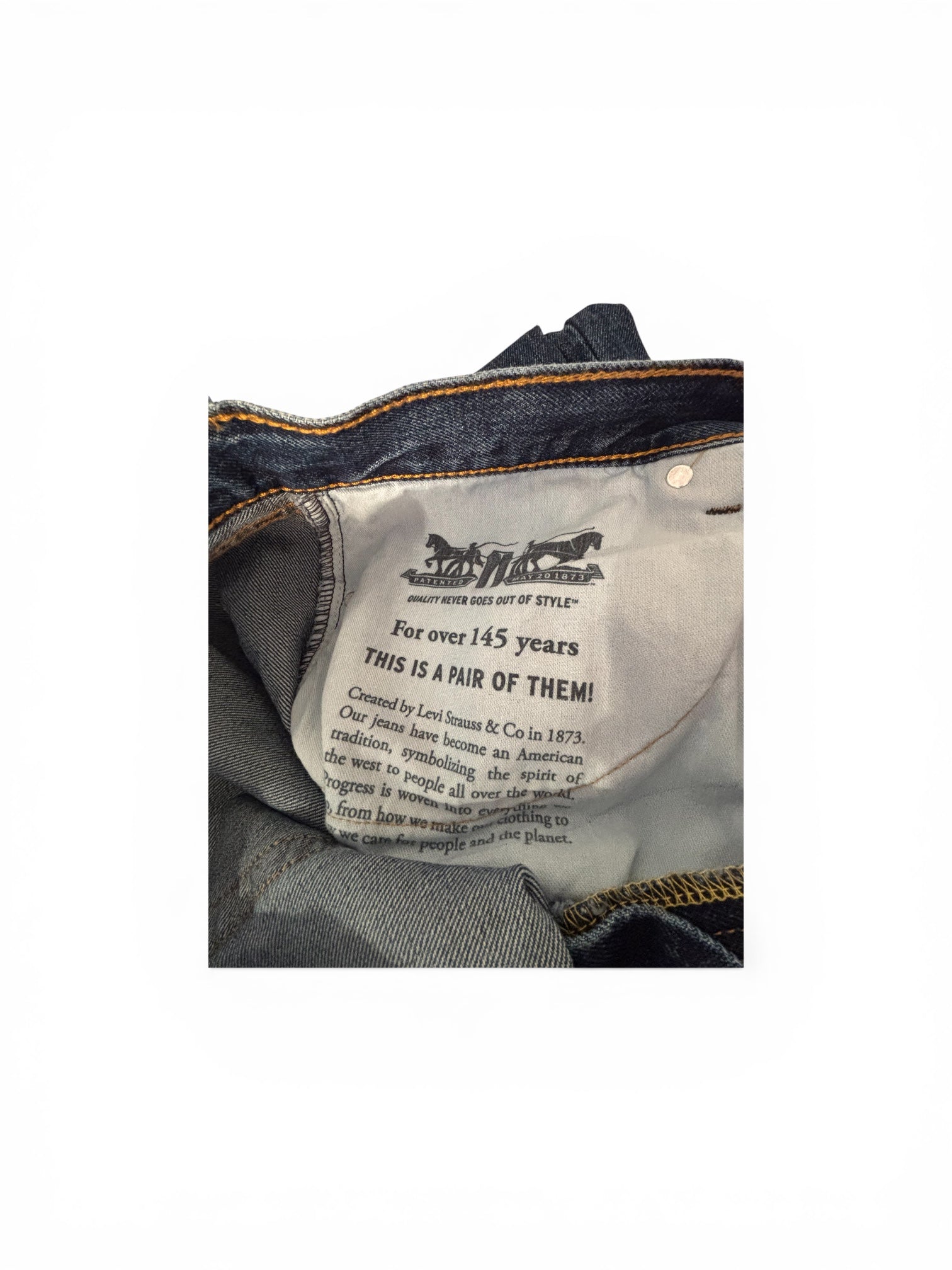 Levi’s 550 Men’s Relaxed Fit Tapered Leg Jeans W40 L30 Blue Denim - 5500102