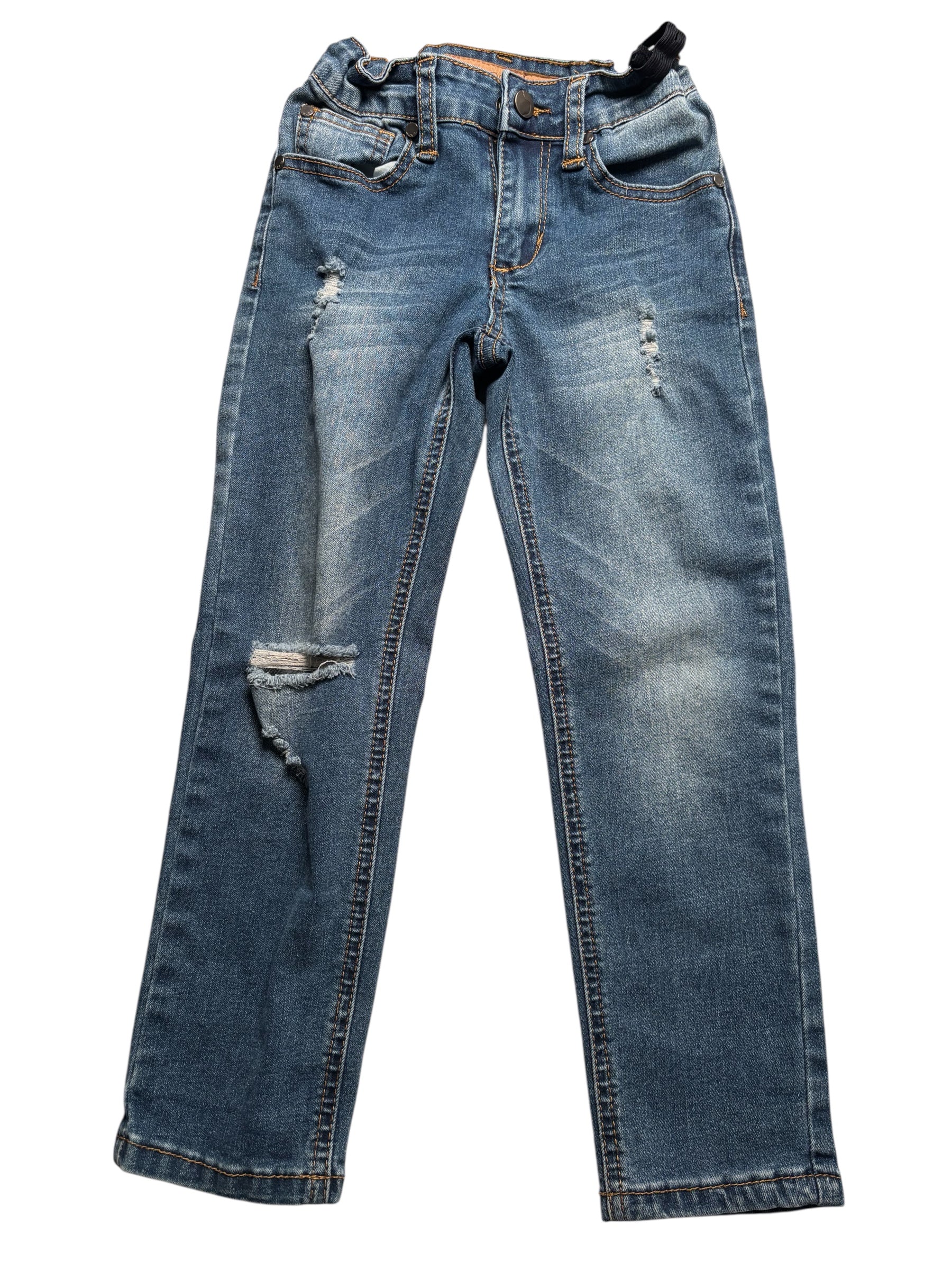 Joe’s Jeans KIDS Paperbag Waist Denim Shorts – Blue Gray – Tie Belt KDS03