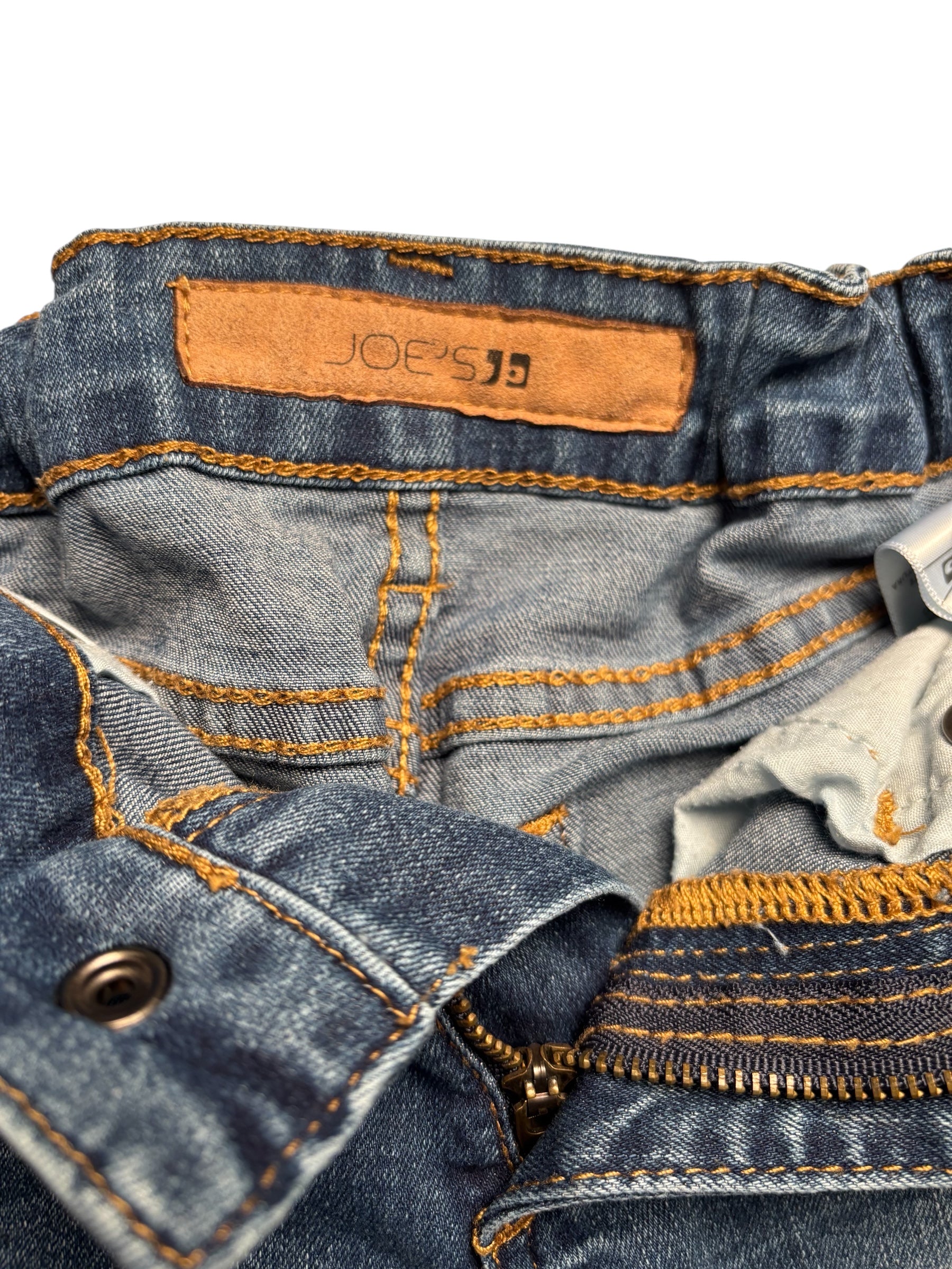 Joe’s Jeans KIDS Paperbag Waist Denim Shorts – Blue Gray – Tie Belt KDS03