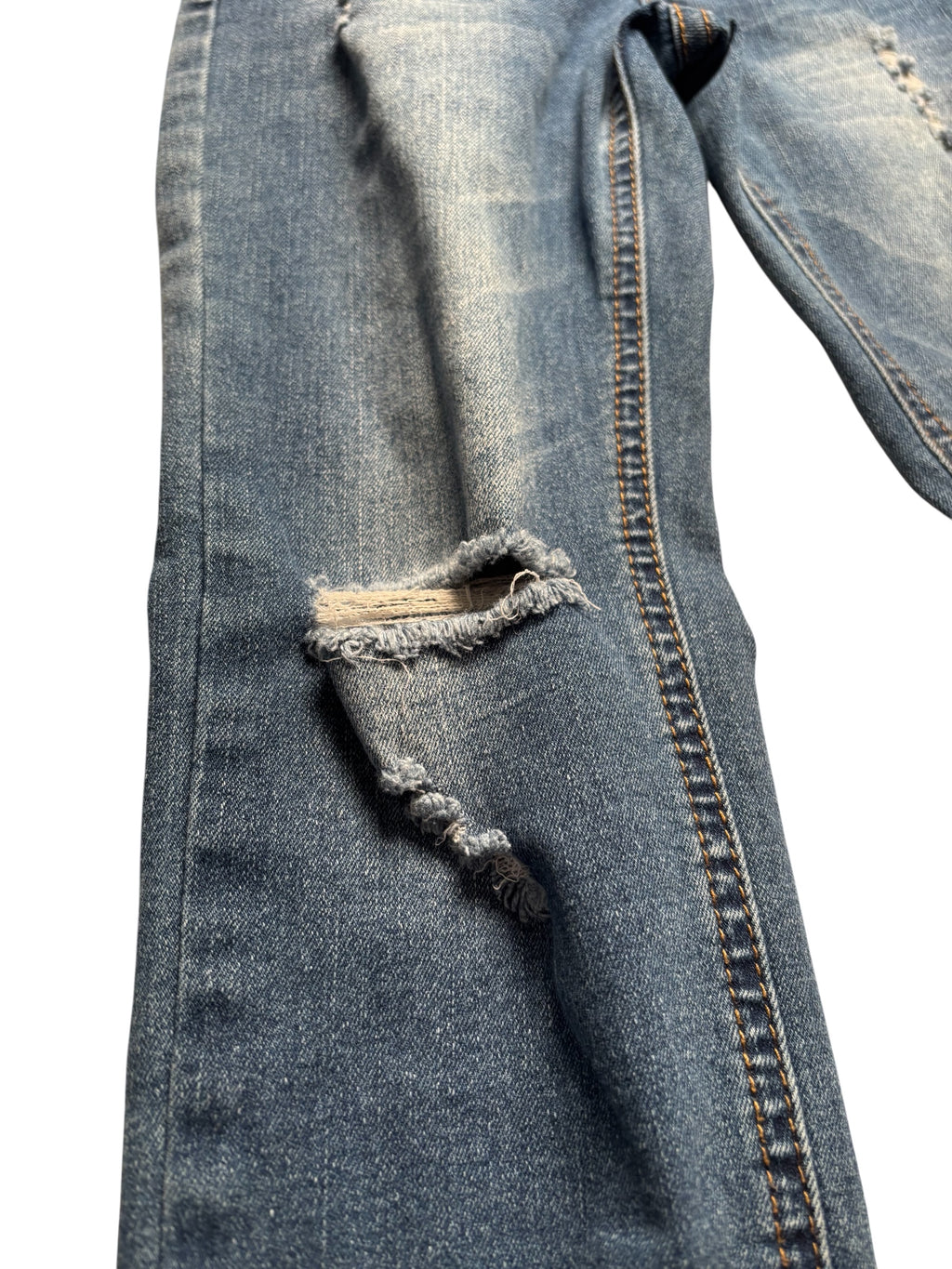 Joe’s Jeans KIDS Paperbag Waist Denim Shorts – Blue Gray – Tie Belt KDS03