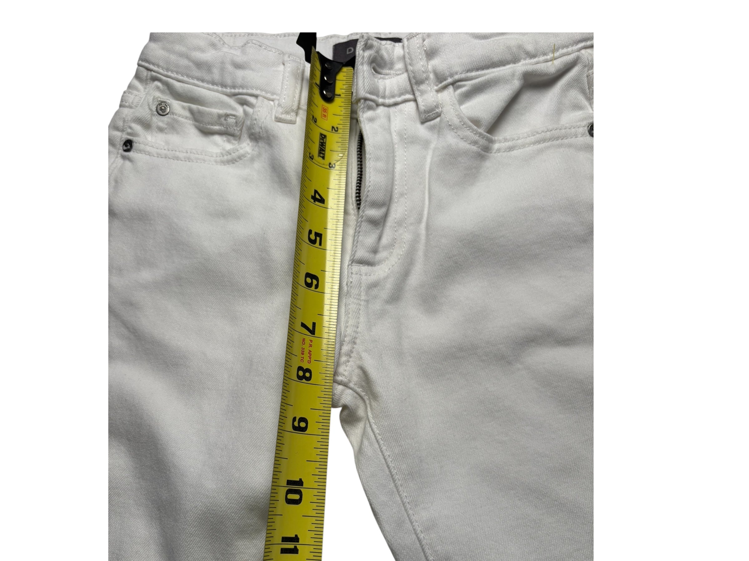 DL1961 KIDS White Jeans Straight Leg Mid Rise Premium Denim KDS05