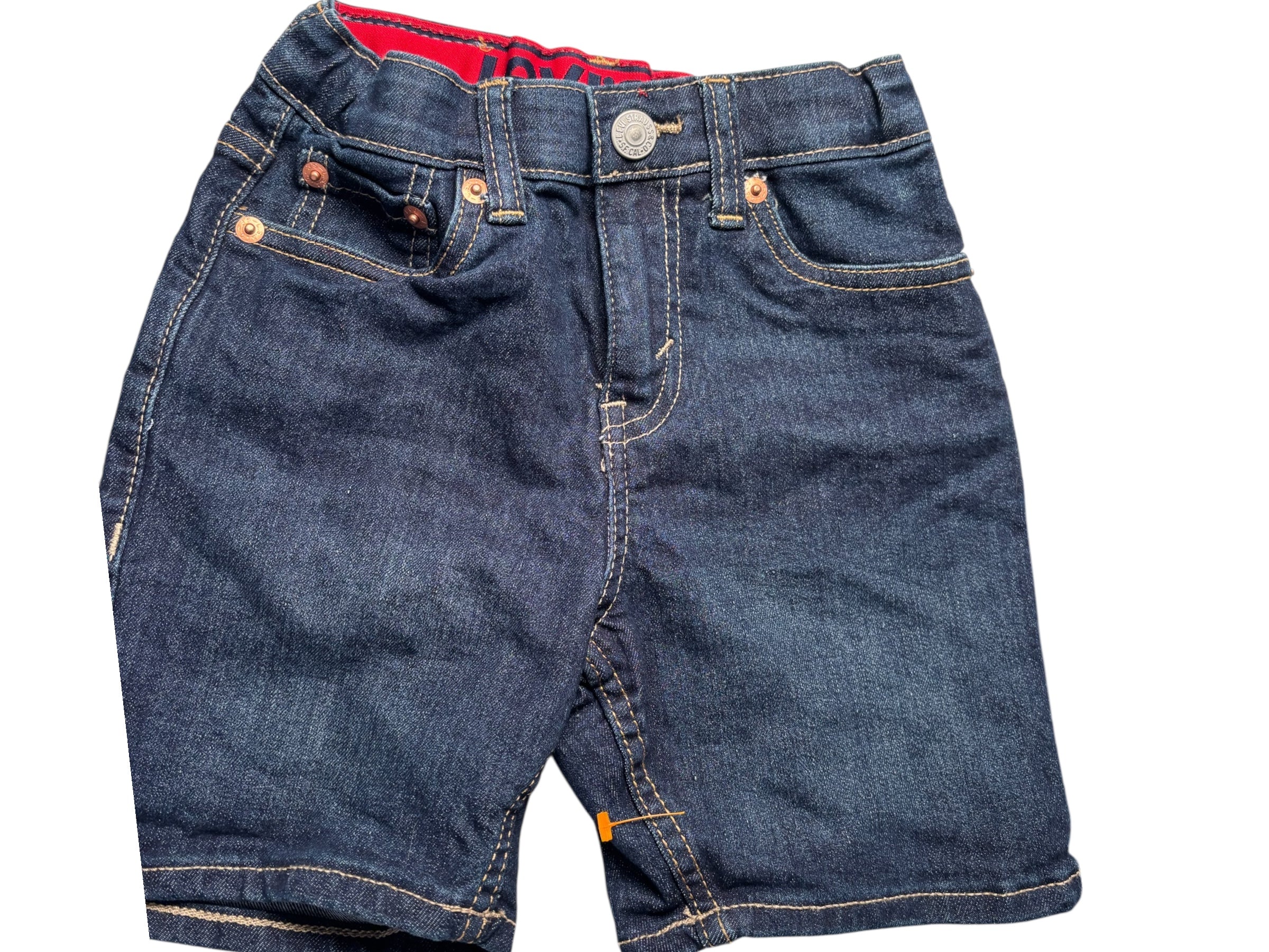 Levi’s Boys Denim Shorts Dark Wash Blue Jean Shorts Classic Kids Casual KDS07