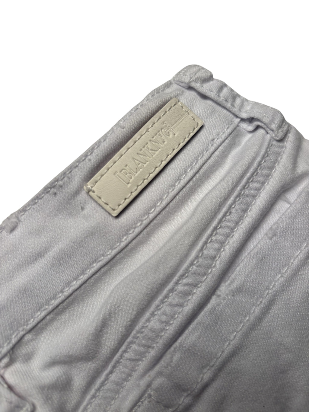 Blank NYC White KIDS Denim Shorts Cutoff Frayed Stretch Summer CasualKID'S KDS08