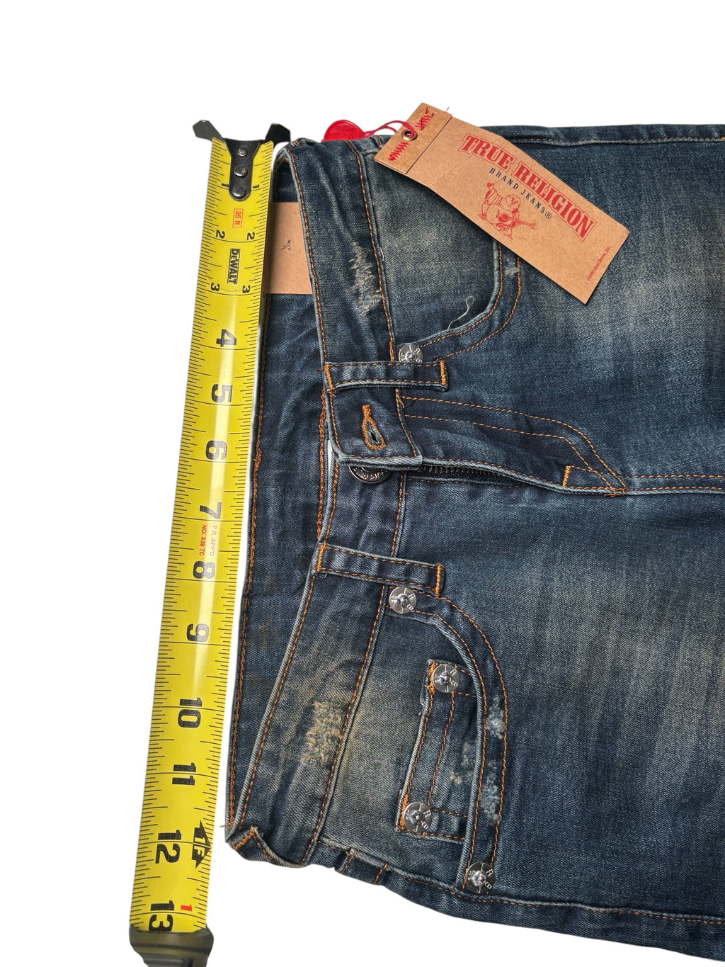 True Religion KIDS Distressed Skinny Jeans Blue Stretch Denim Ripped KDS10