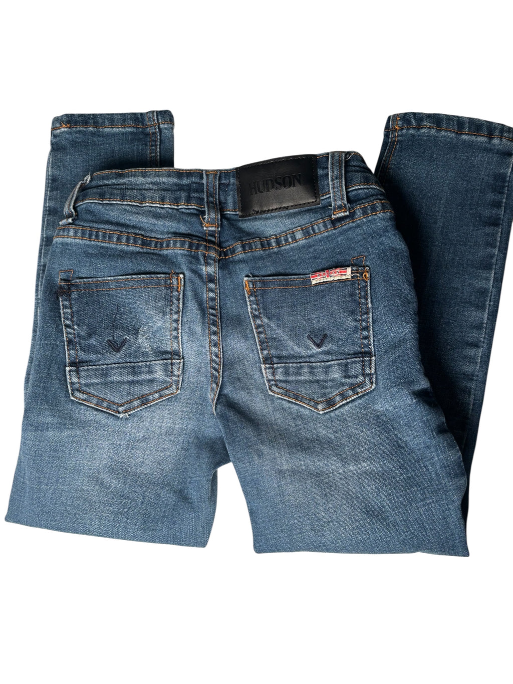 Hudson KIDS Distressed Skinny Jeans Blue Stretch Denim Ripped KDS11