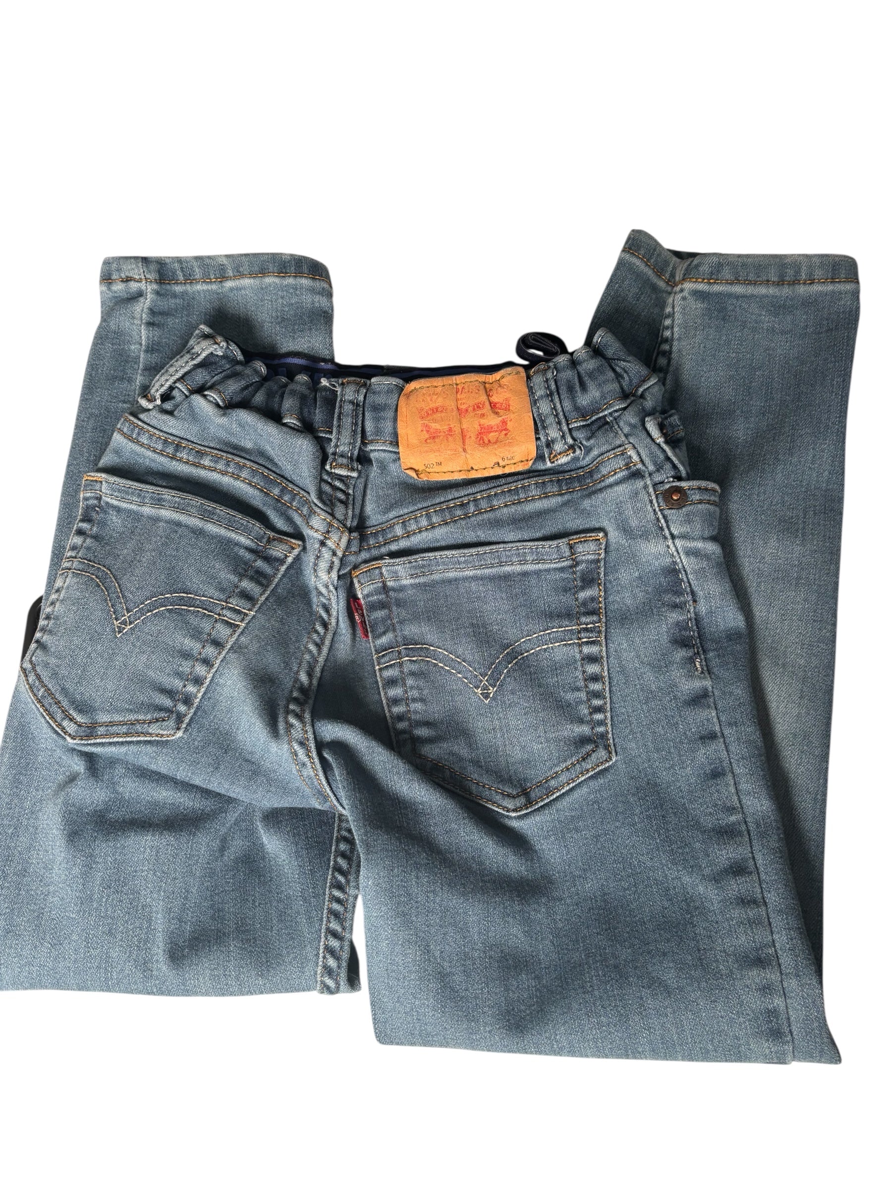 Levi’s 502 KIDS Tapered Jeans Light Wash Stretch Denim KDS12