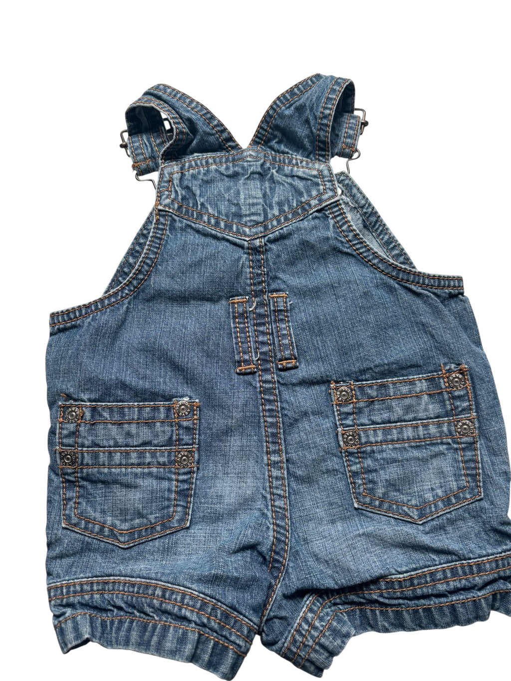 Guess Baby Denim Shortalls Overalls Blue Jean Romper Toddler KDS13