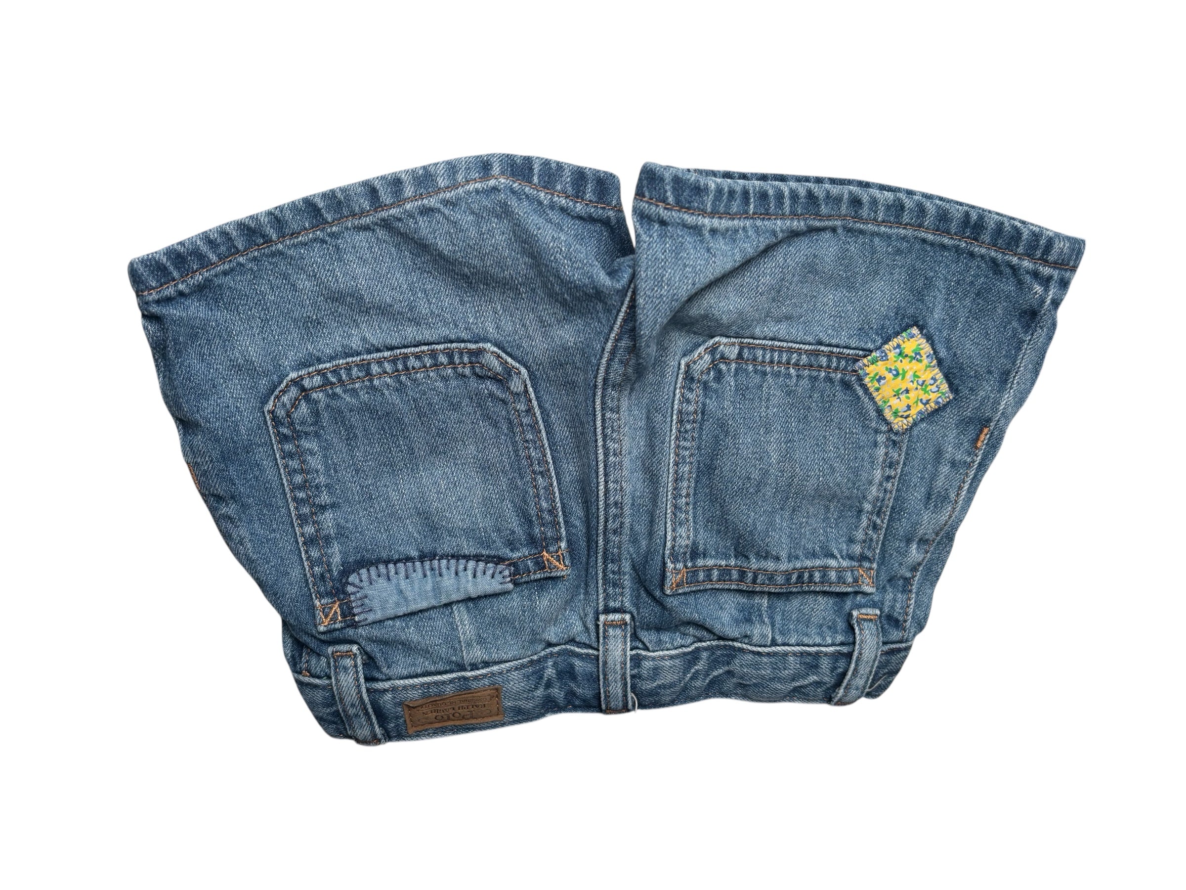 Polo Ralph Lauren Girls Denim Shorts Button Fly Blue Jean Shorts KDS14