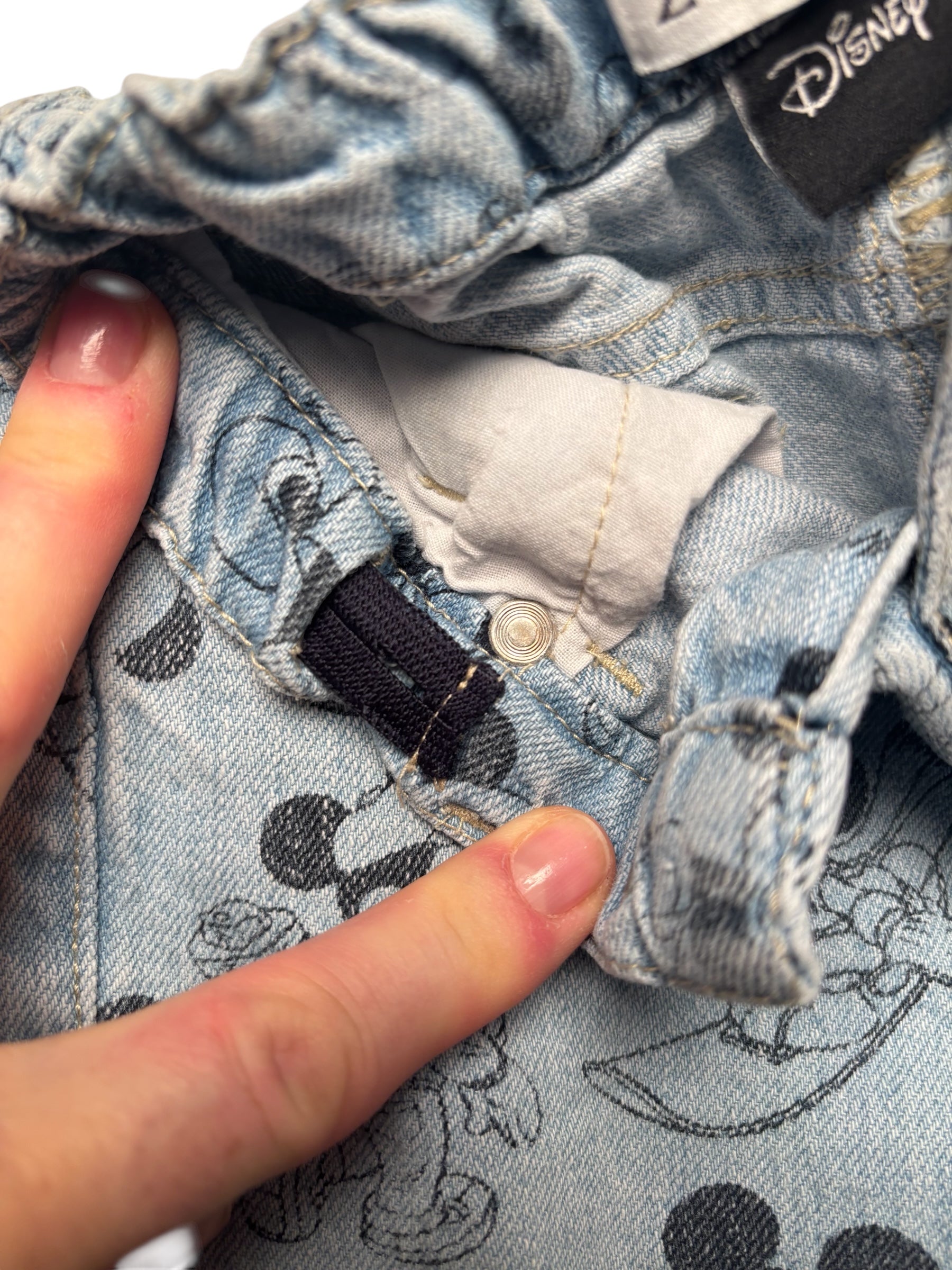 Zara Disney Mickey Mouse Toddler Denim Shorts Size 2-3 Years KDS15