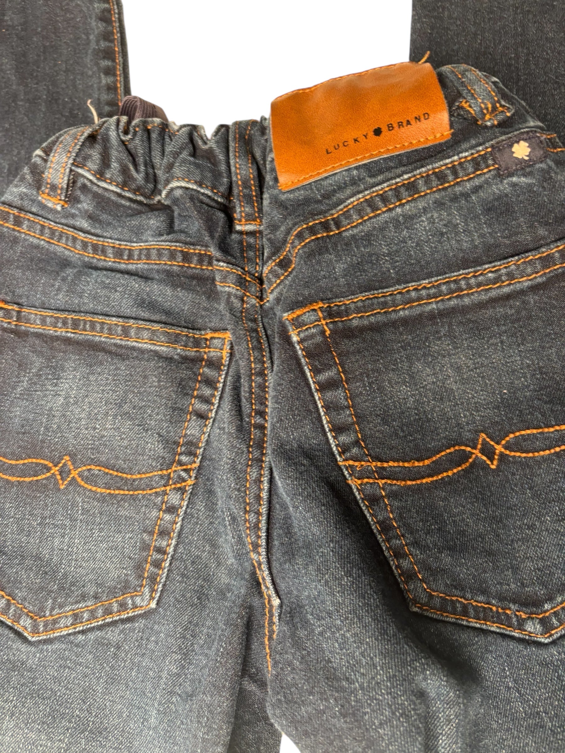 Lucky Brand Kids Jeans Dark Wash Denim Elastic Waist Pants KDS16