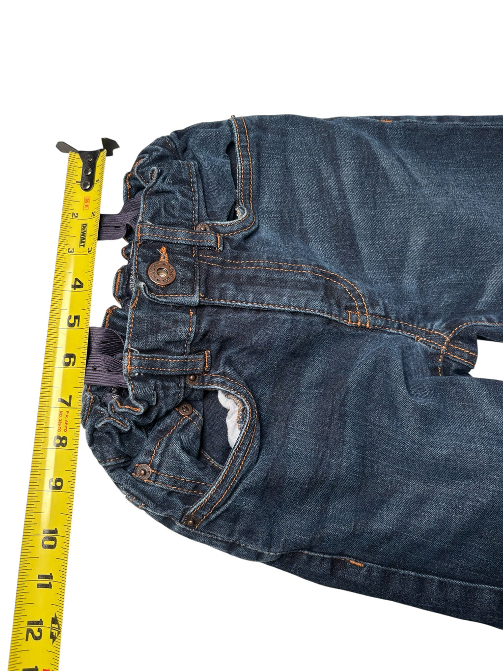 True Religion KIDS Skinny Straight Jeans Blue Denim Flap Pocket KDS18