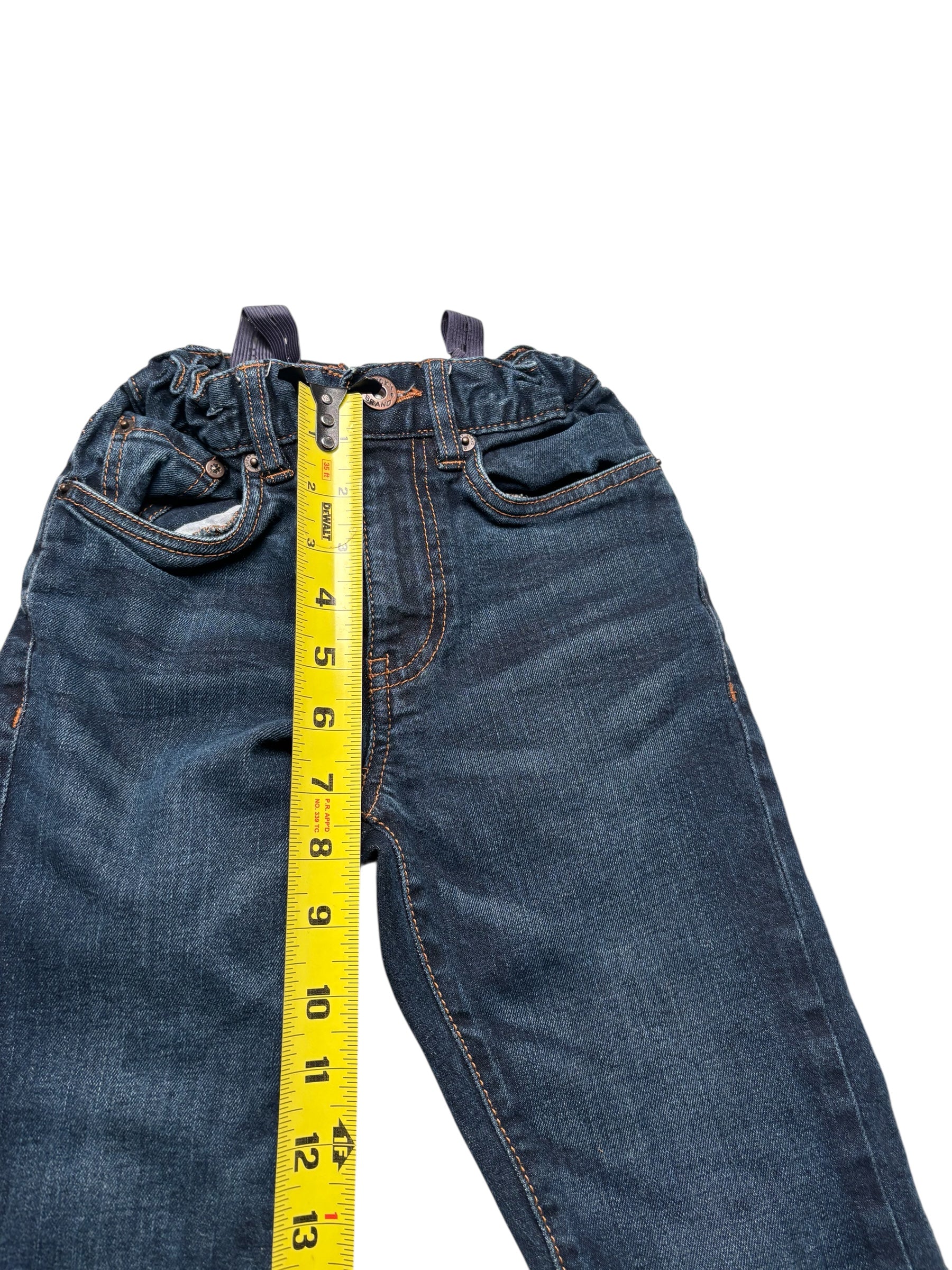 True Religion KIDS Skinny Straight Jeans Blue Denim Flap Pocket KDS18