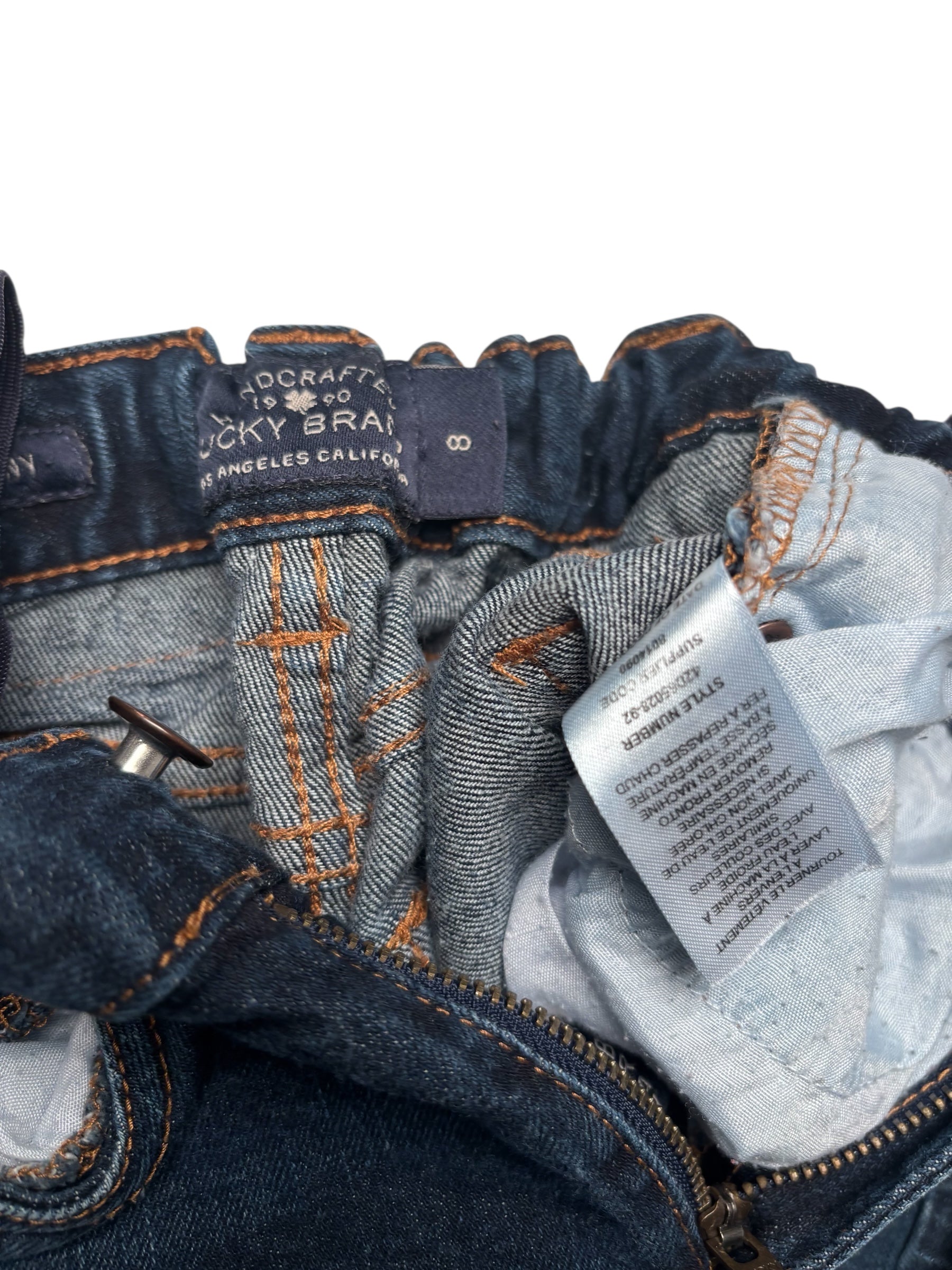 True Religion KIDS Skinny Straight Jeans Blue Denim Flap Pocket KDS18