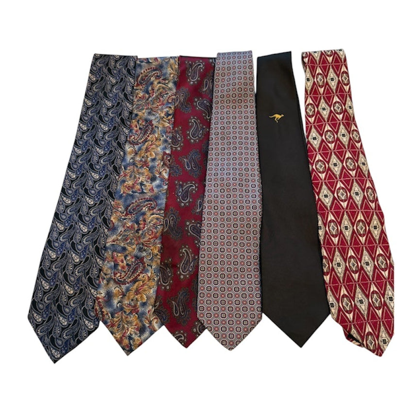 MEN'S TIES 6PK BUNDLE HIGH END BRANDS