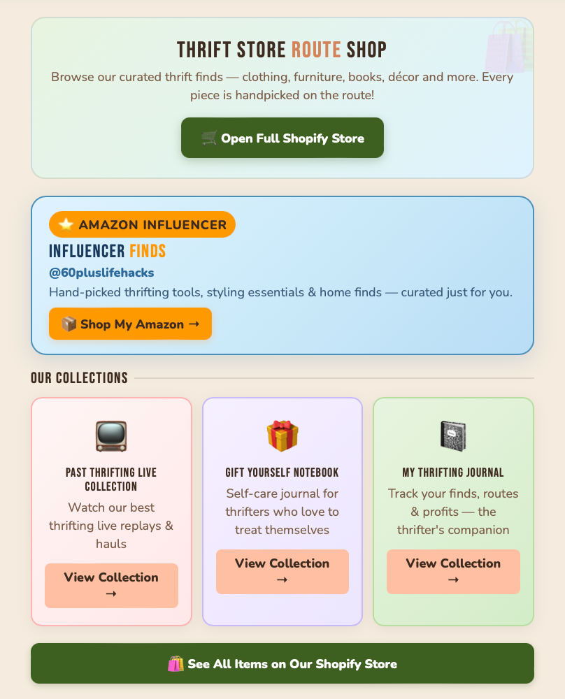 HOT OF THE PRESS~ THRIFTING STORE ROUTE FINDER APP