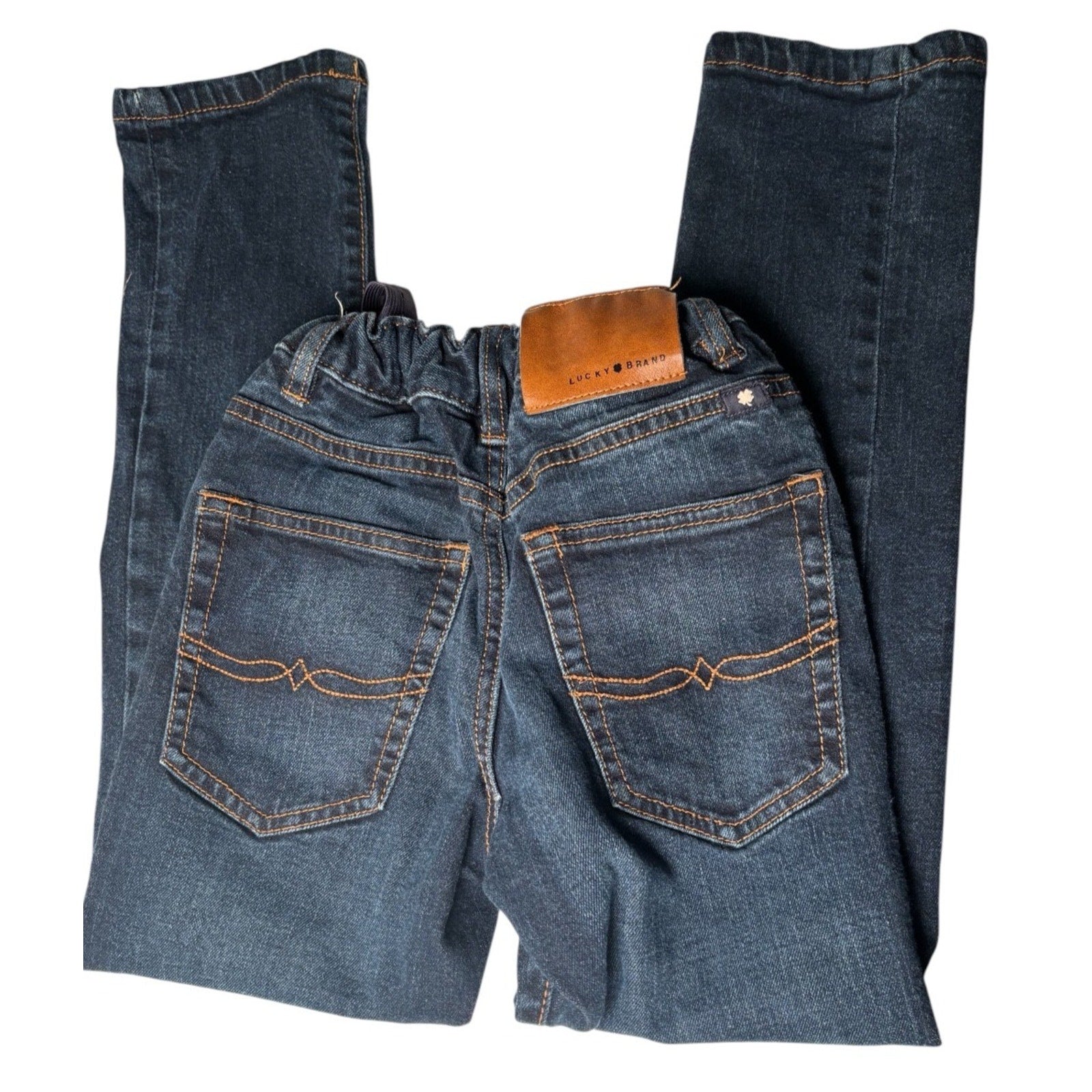 Lucky Brand Kids Jeans Dark Wash Denim Elastic Waist Pants KDS16