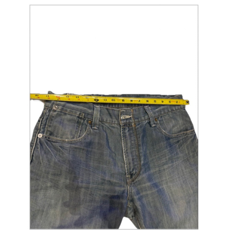 Levi’s 514 Cutoff Denim Shorts Mens 34 Light Wash Distressed Raw Hem Jean Shorts