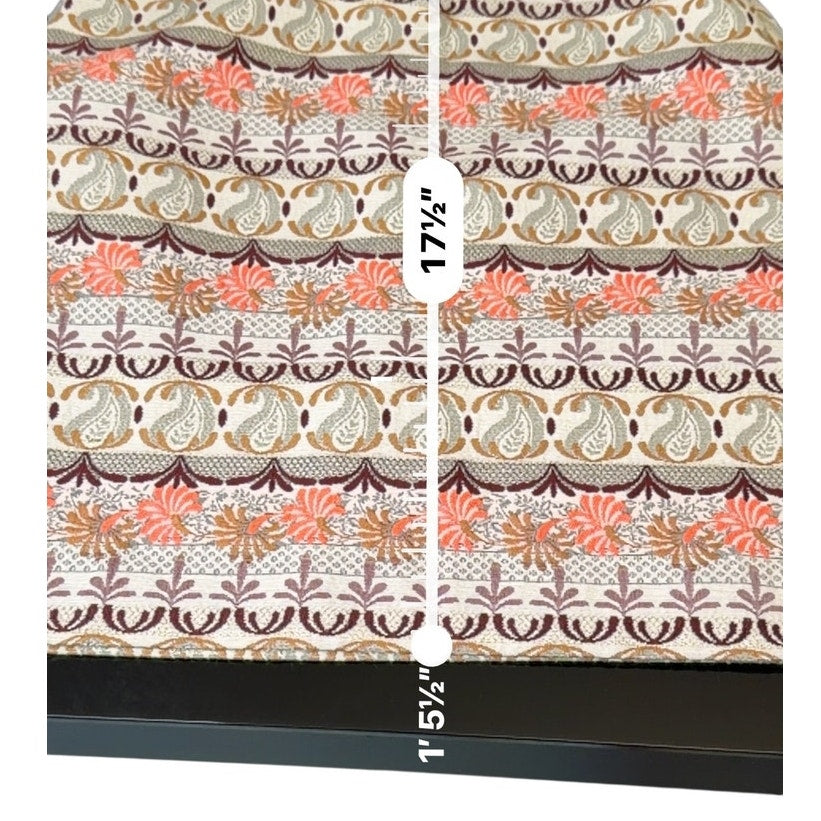 LOFT Petites Jacquard Paisley Floral Mini Skirt Orange 0P