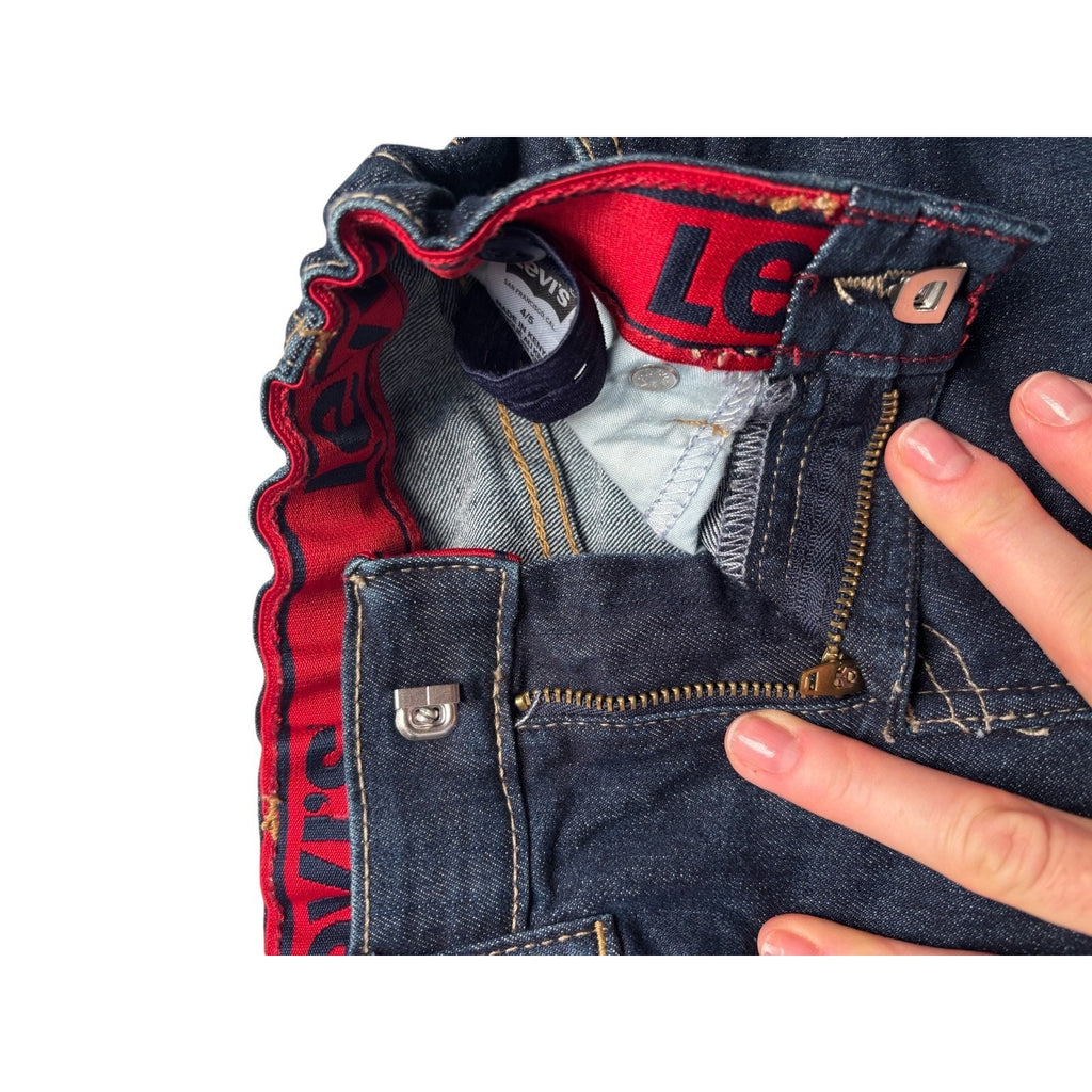 Levi’s Boys Denim Shorts Dark Wash Blue Jean Shorts Classic Kids Casual KDS07