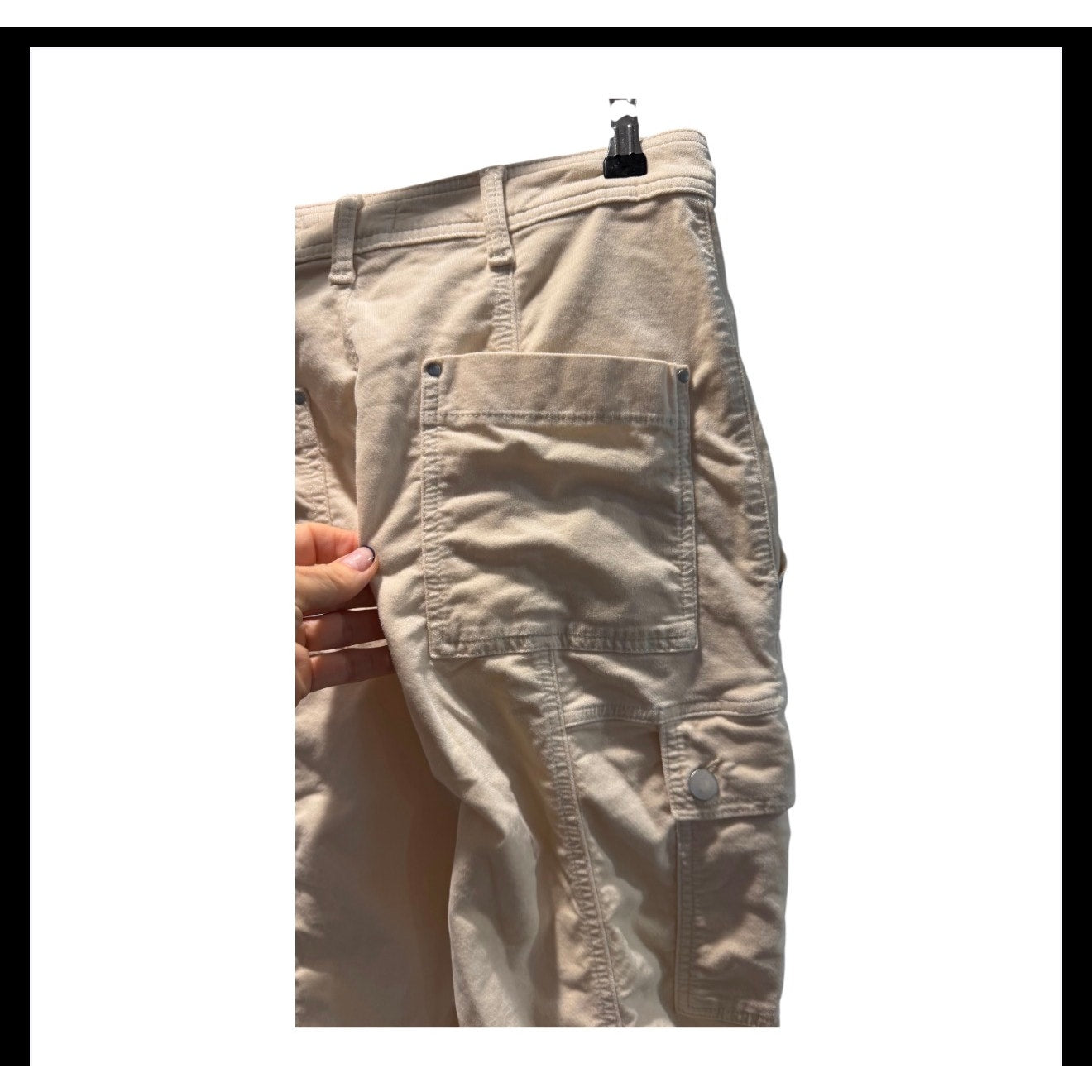 Anthropologie Women's Beige Cargo Utility Pants