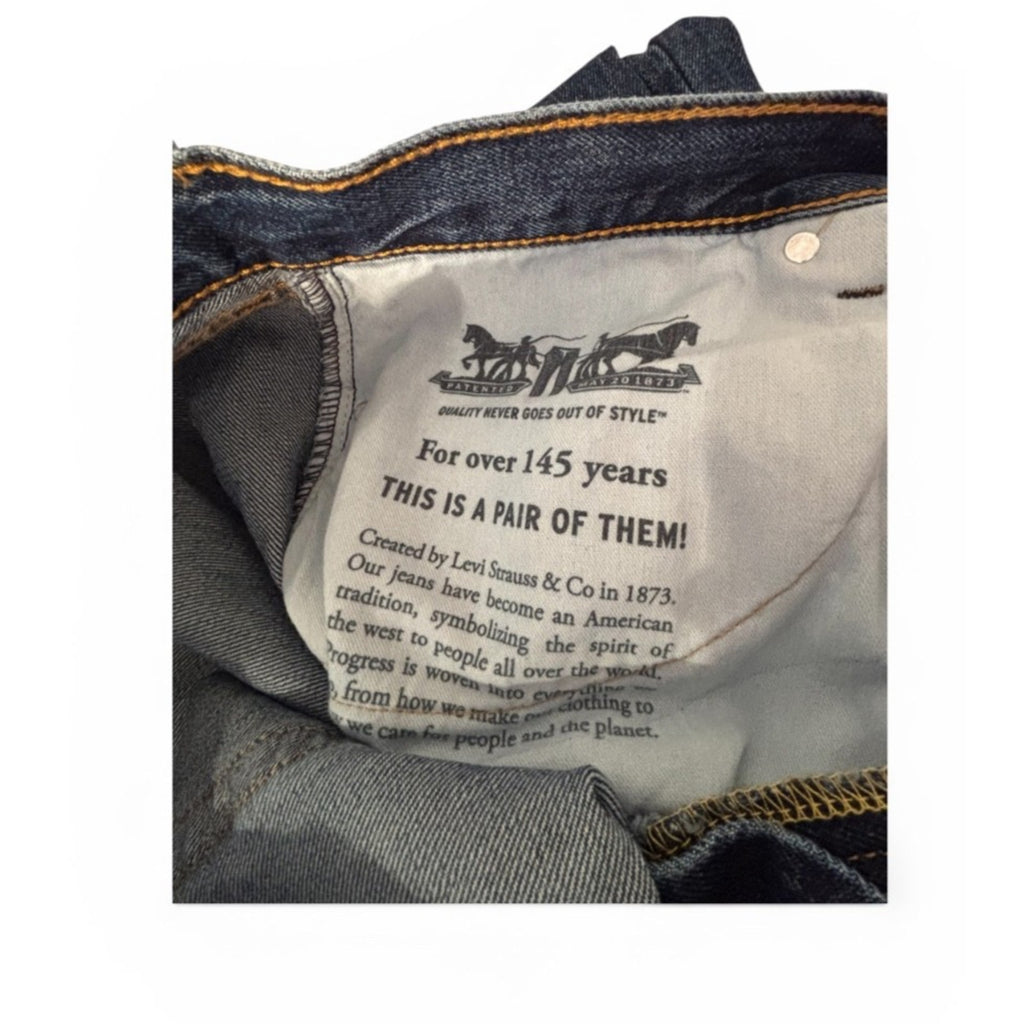 Levi’s 550 Men’s Relaxed Fit Tapered Leg Jeans W40 L30 Blue Denim - 5500102