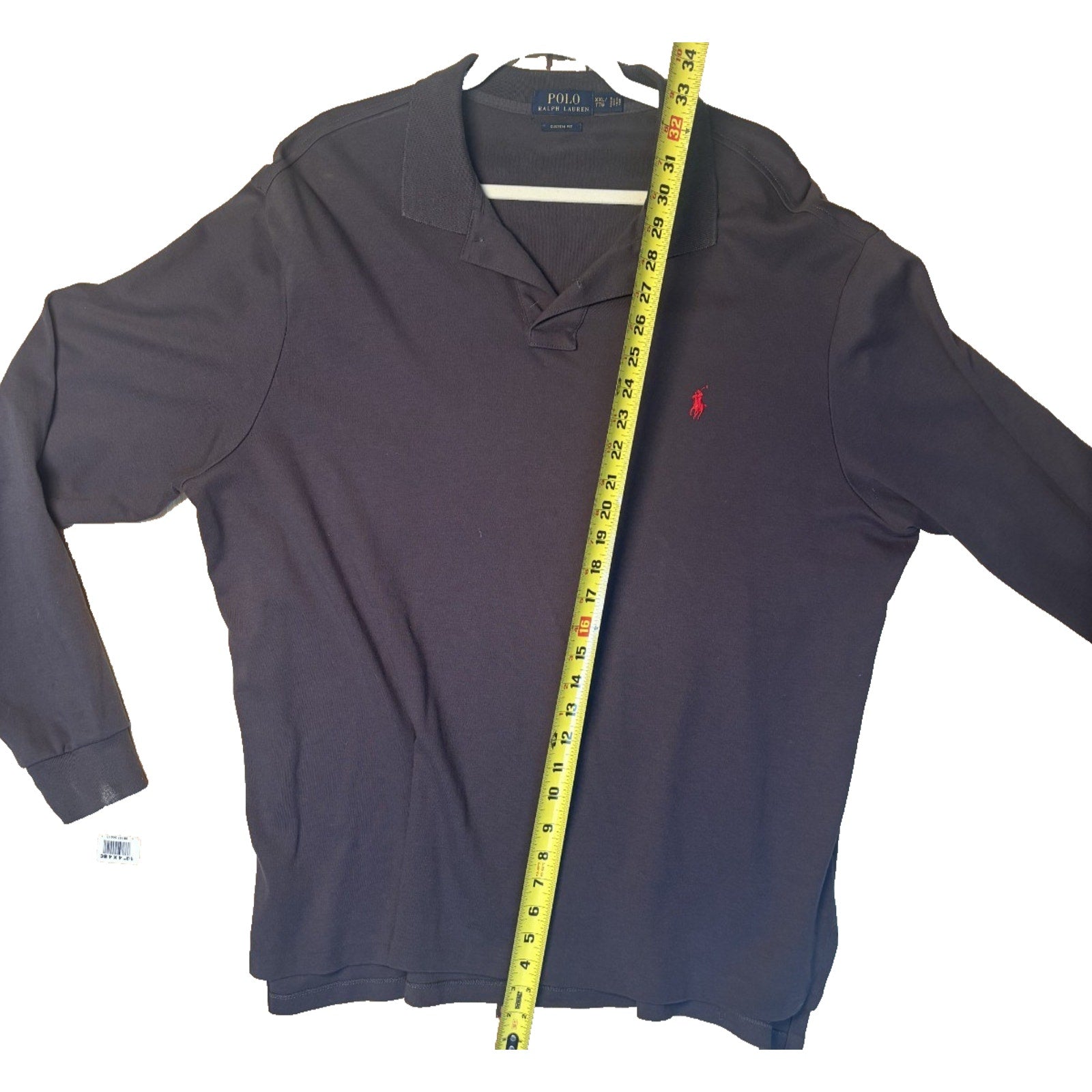 Polo Ralph Lauren Long Sleeve Polo Shirt Men’s Brown Red Pony Logo MN06