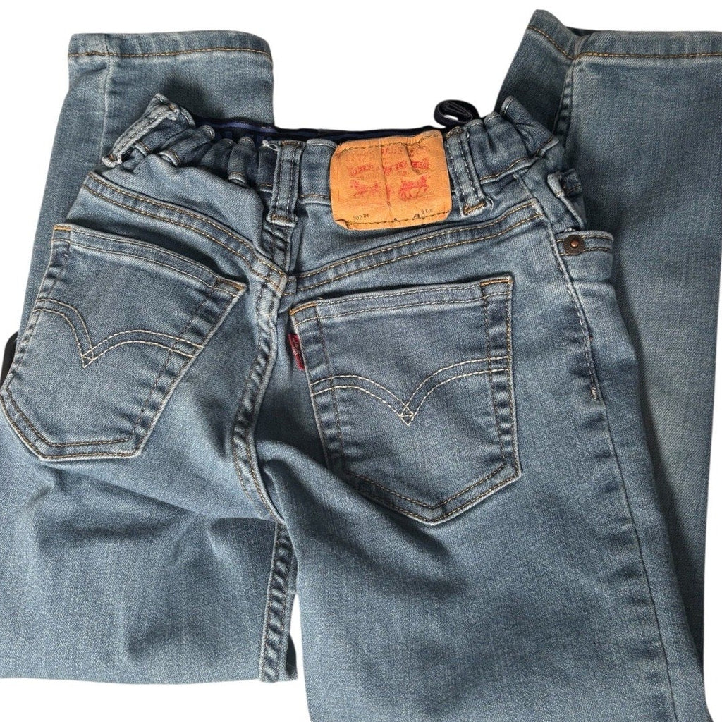 Levi’s 502 KIDS Tapered Jeans Light Wash Stretch Denim KDS12